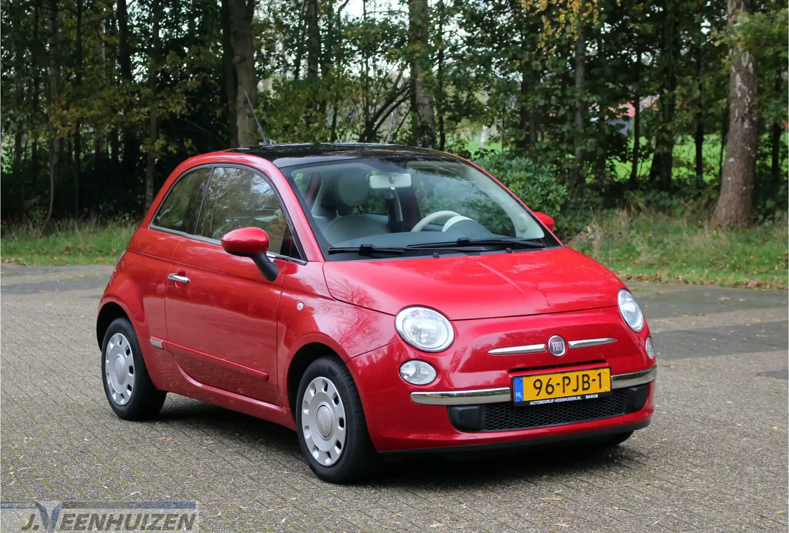 Fiat 500 0.9 TwinAir Lounge | 2011 | Pano | Airco | Rood - 1