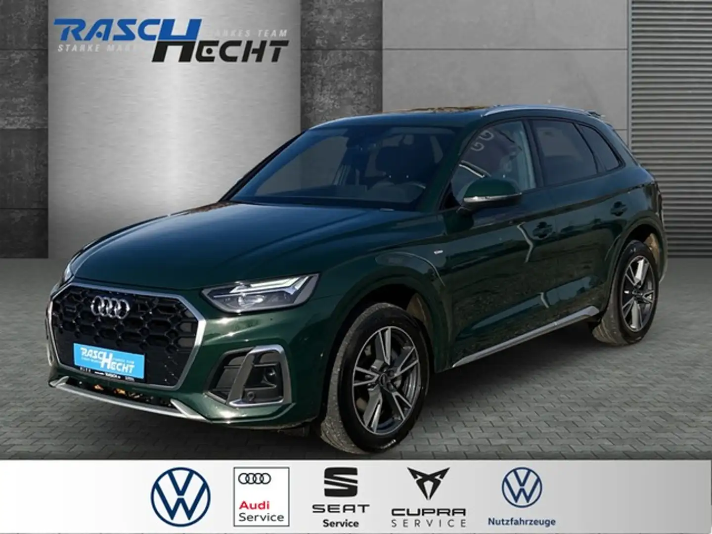 Audi Q5 S line 50 TDI quattro*AHK*LED*NAVI*SHZ*PANO* Grün - 1