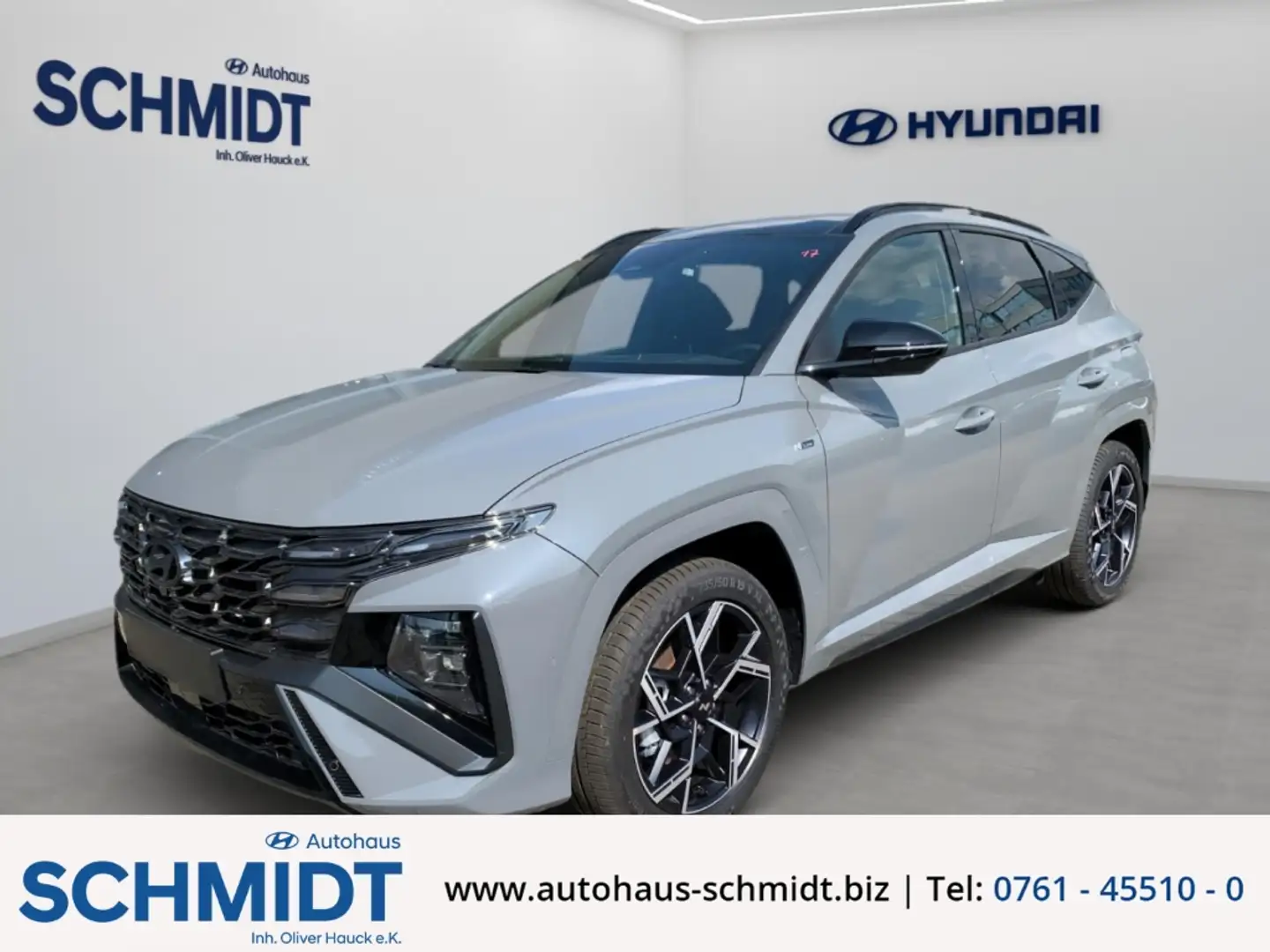 Hyundai TUCSON N Line !ABVERKAUF! 48v 4WD 1.6 T-GDI HUD El. Panod Gris - 1