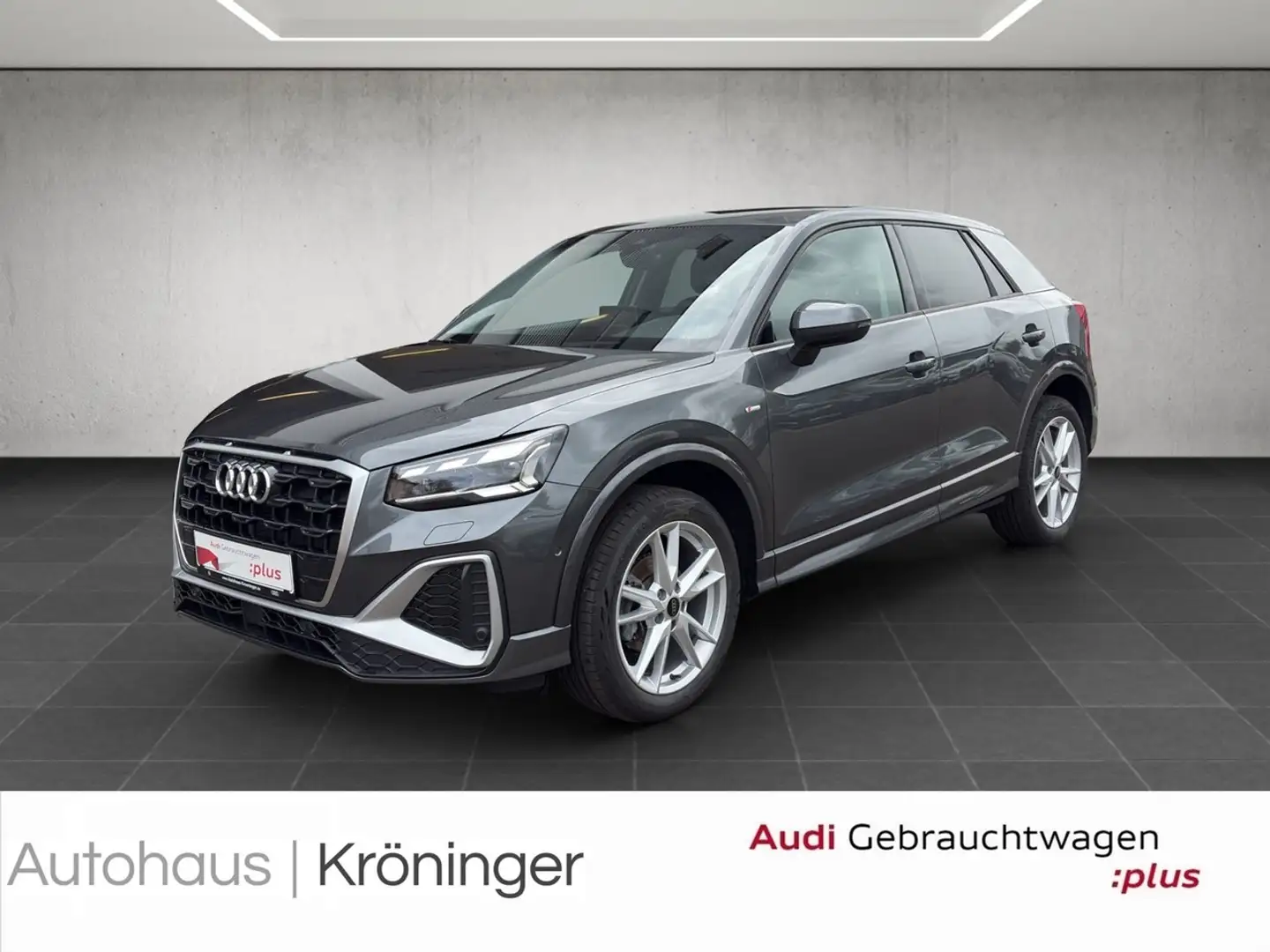 Audi Q2 30 TFSI S line AHK Matrix Navi Standheizung Grau - 1