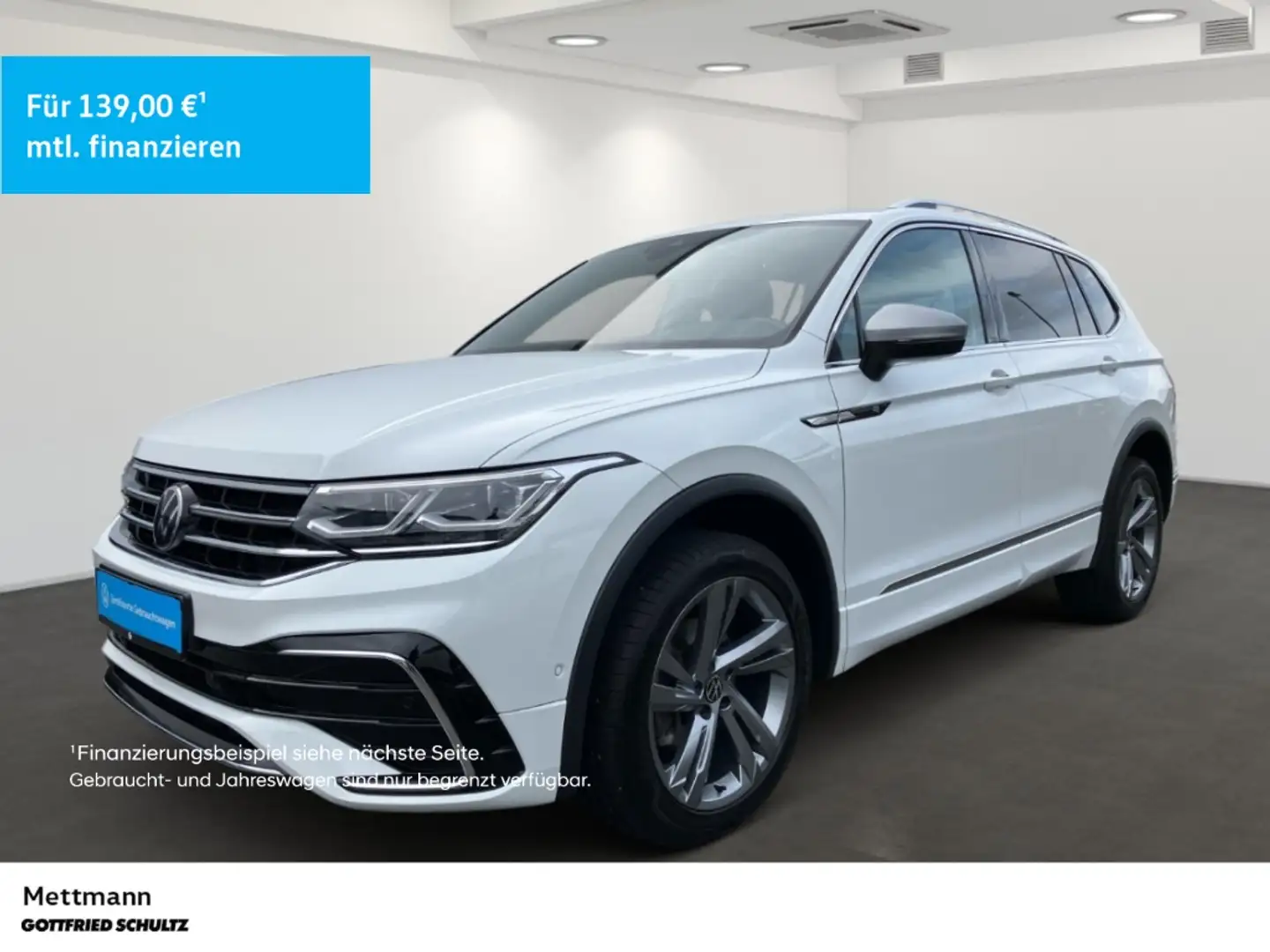 Volkswagen Tiguan Allspace 2.0 TDI R-Line 4M DSG LED NAVI AHK PANO SHZ PDC LM Blanc - 1