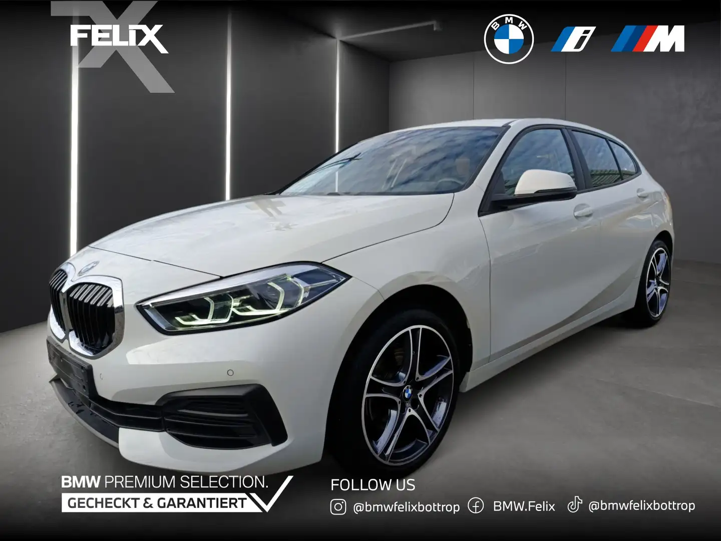 BMW 118 i Advantage+LIVE COCKPIT PRO+EL HECKLAPPE Blanc - 1