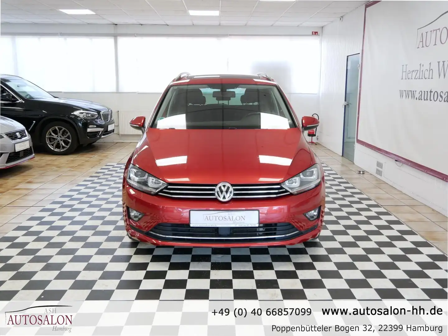 Volkswagen Golf Sportsvan Lounge BMT*1Vorb*VW Servicege.*Bixeno*Navi*Pano*PD Rot - 2