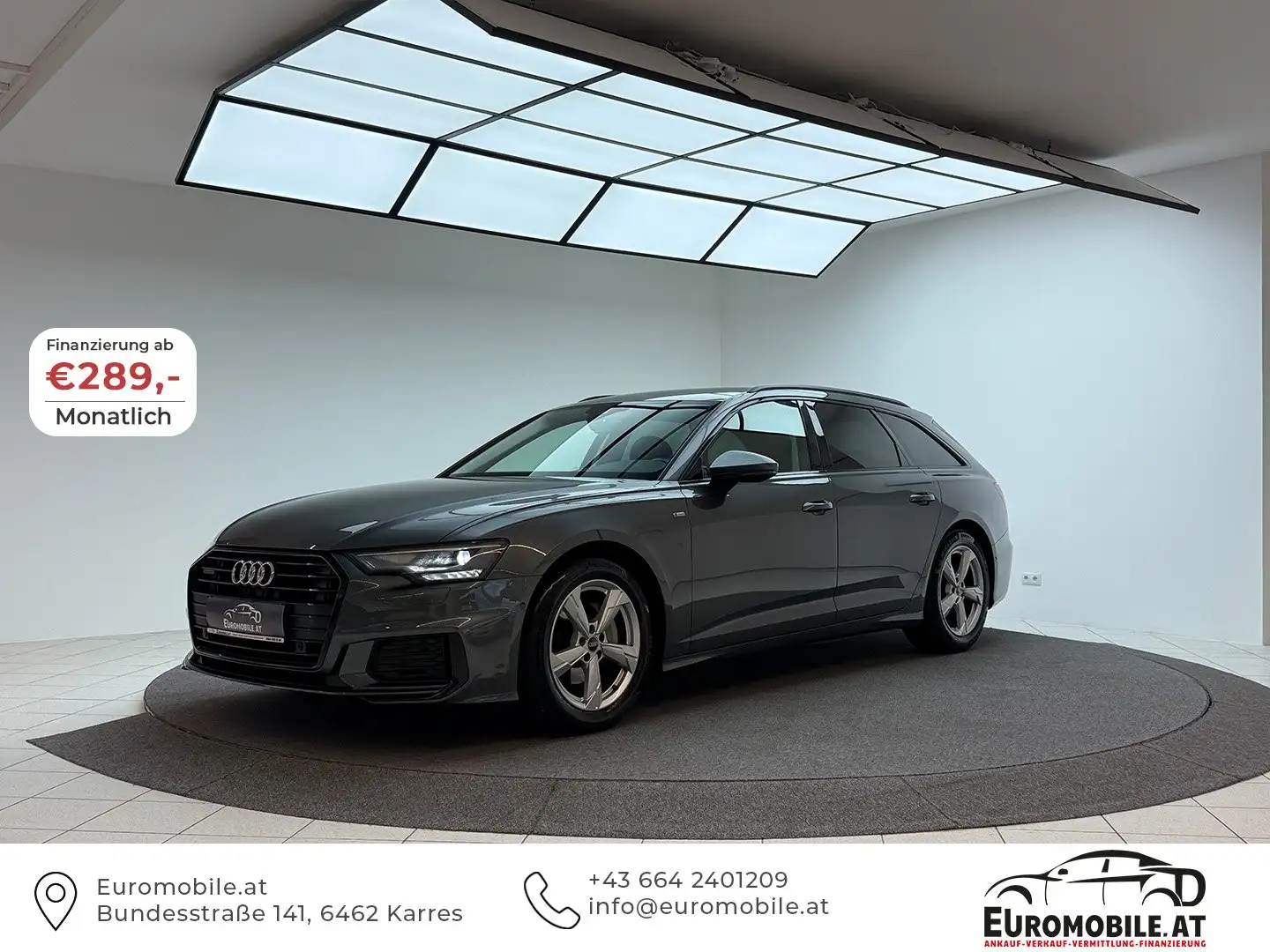 Audi A6 40 TDI Quattro S-LINE *RFK*AHK*STHZ*OPTIK-P-BLACK* Grau - 1