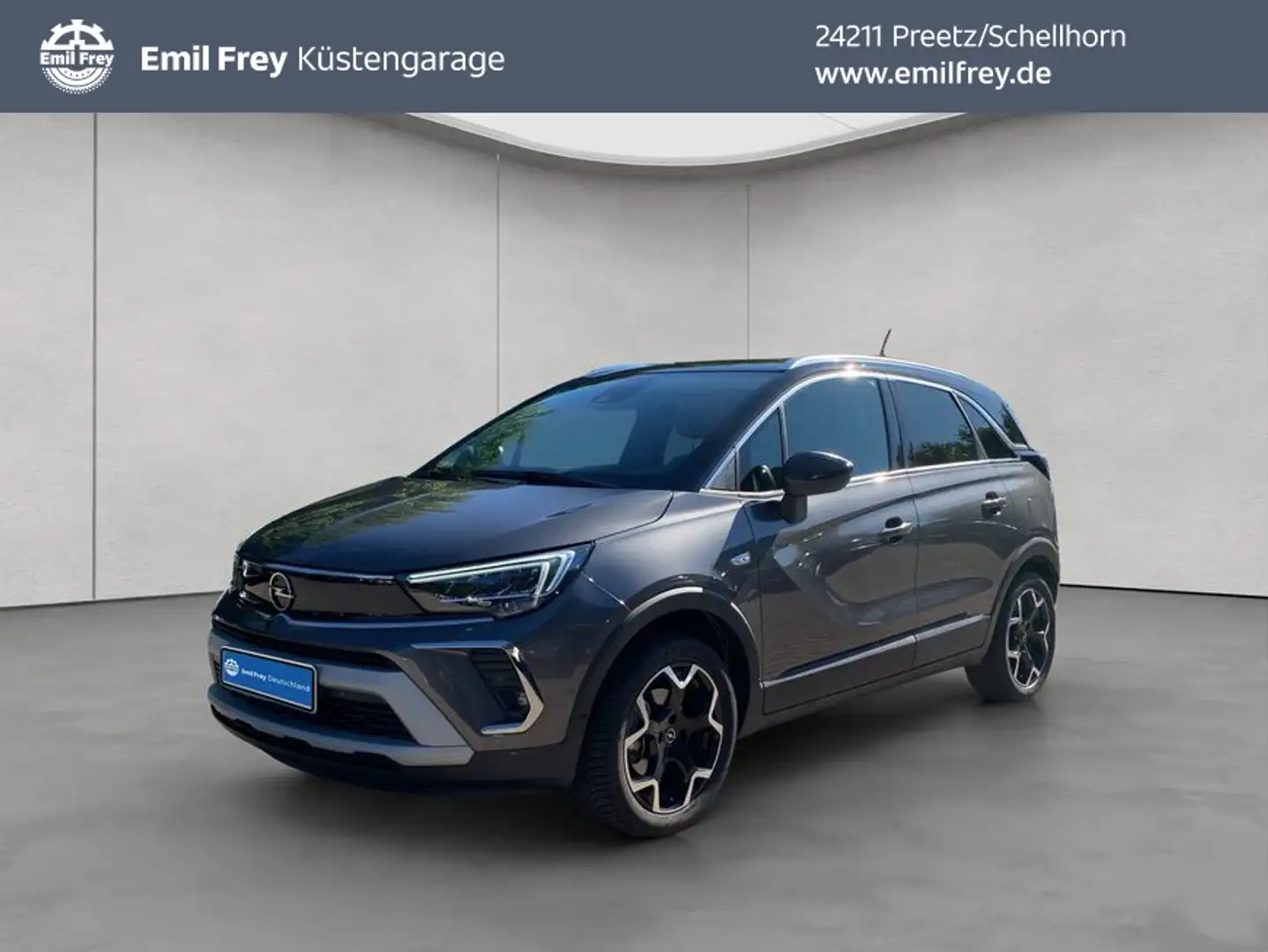 Opel Crossland Crossland 1.2 Automatik Elegance Navi Kamera SHZ Grijs - 1