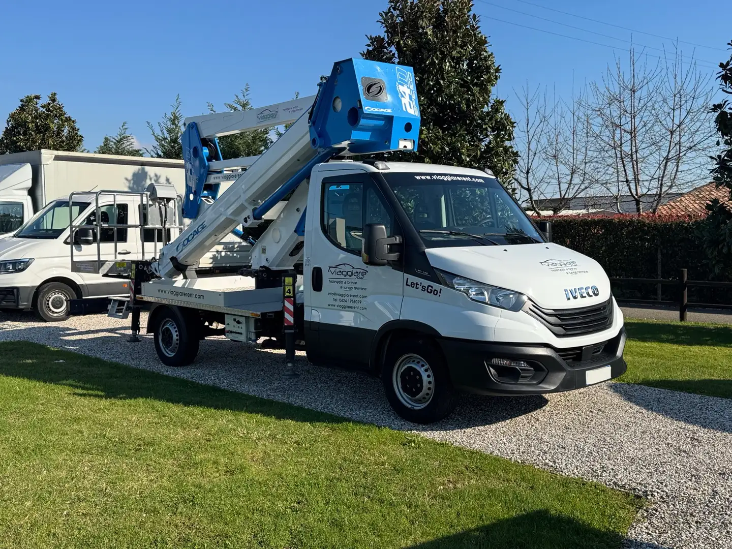 Iveco Daily 35S14H 2.3 HPT PL Cabinato socage piattaforma Blanc - 2