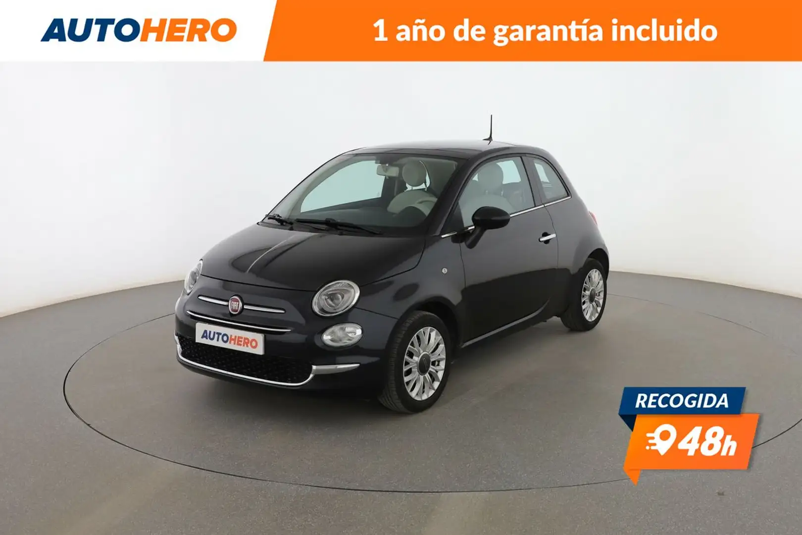 Fiat 500 1.2 Lounge Negro - 1