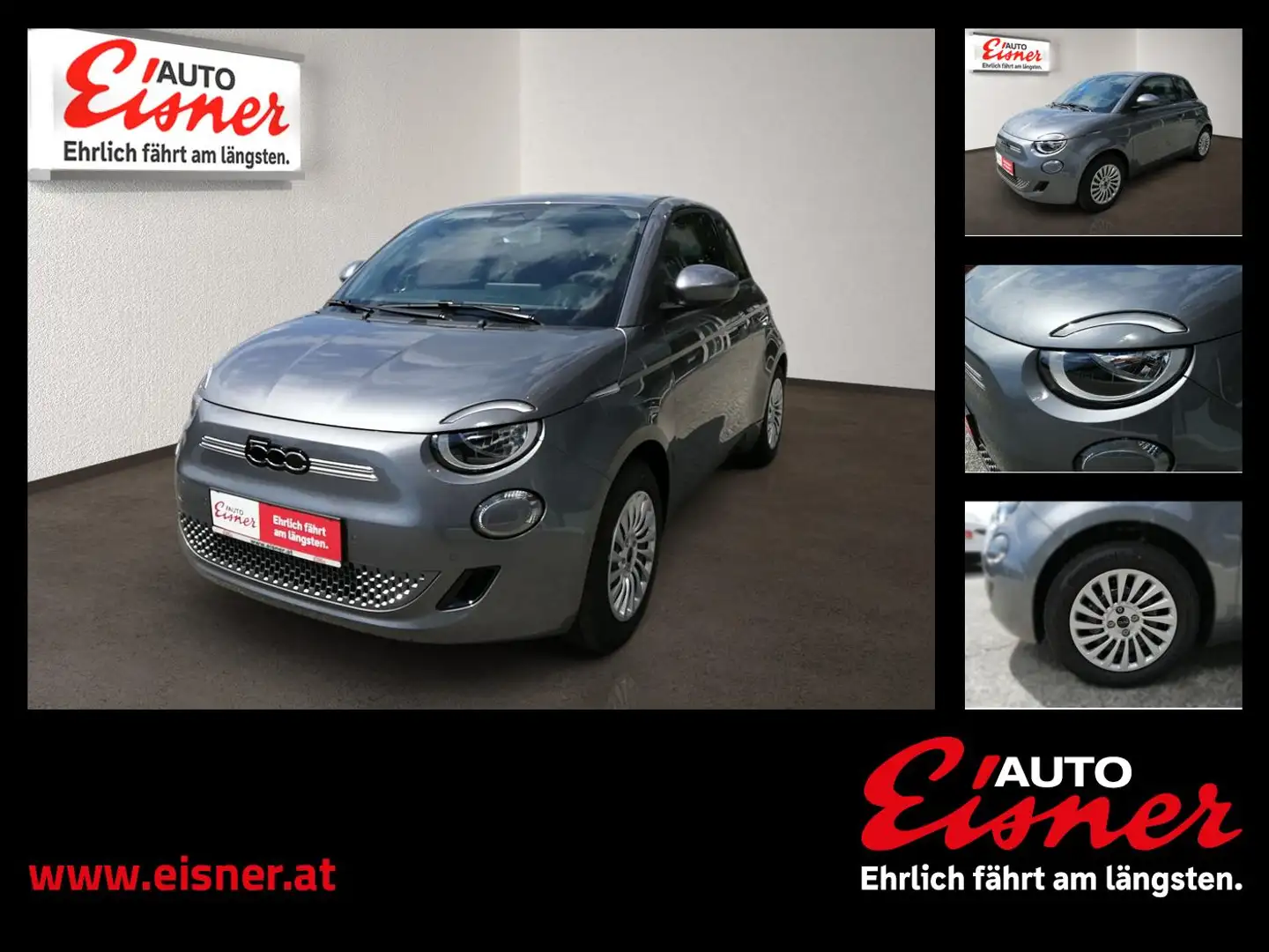 Fiat 500e HB SpurH KlimaA Kam. SHZ Grau - 1