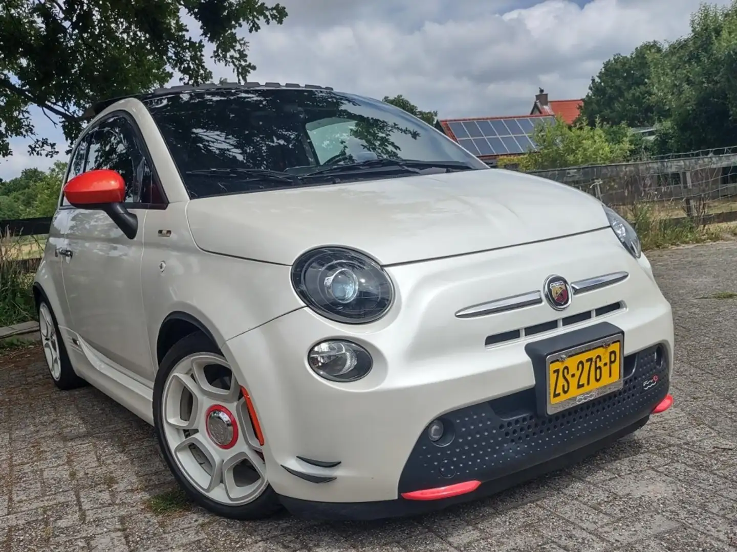 Fiat 500 E- Abarth Look - unieke auto- wacht niet! Wit - 2