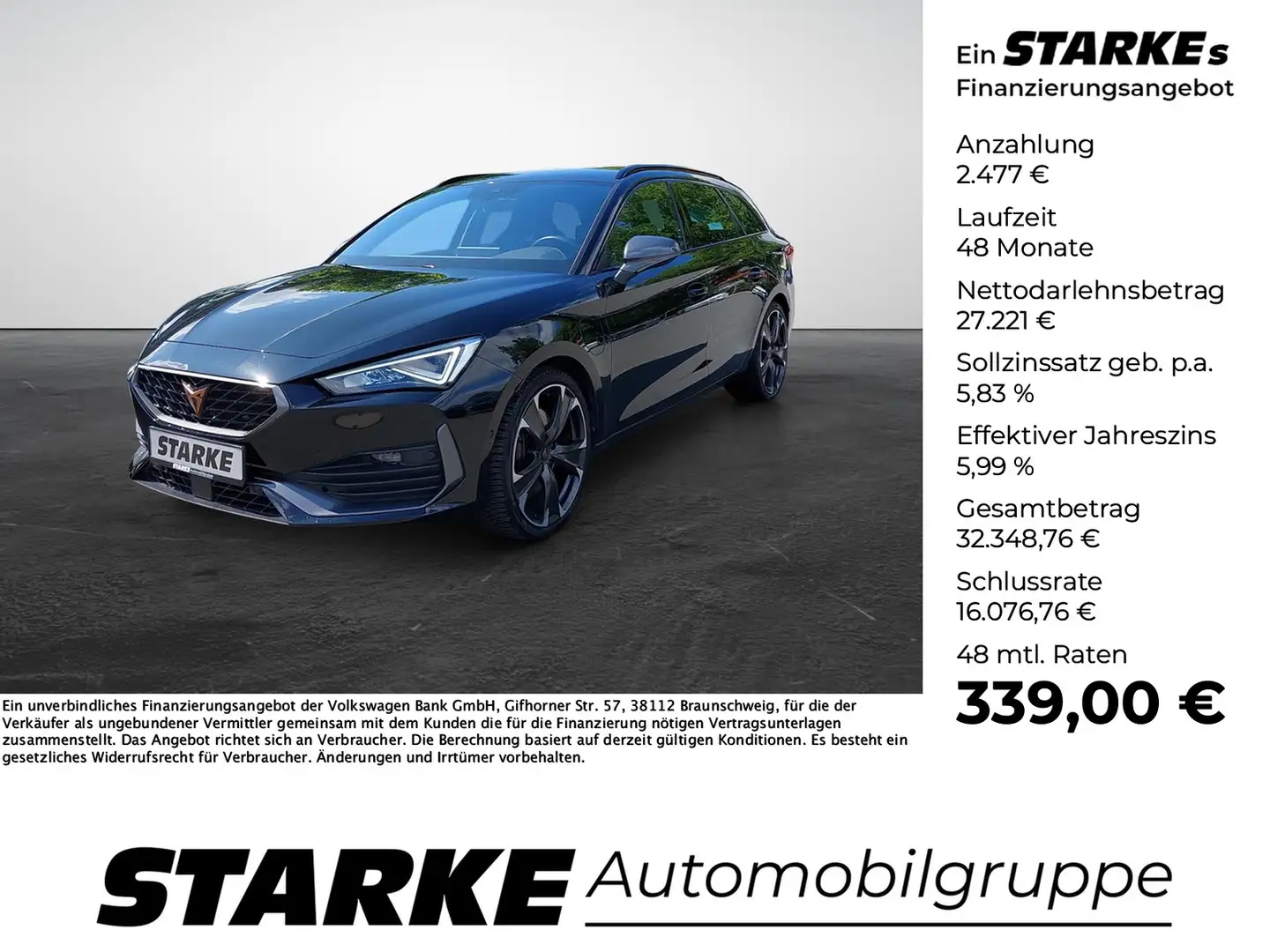 CUPRA Leon ST VZ 1.4 TSI DSG eHybrid 245PS Leder AHK el.He... Schwarz - 1