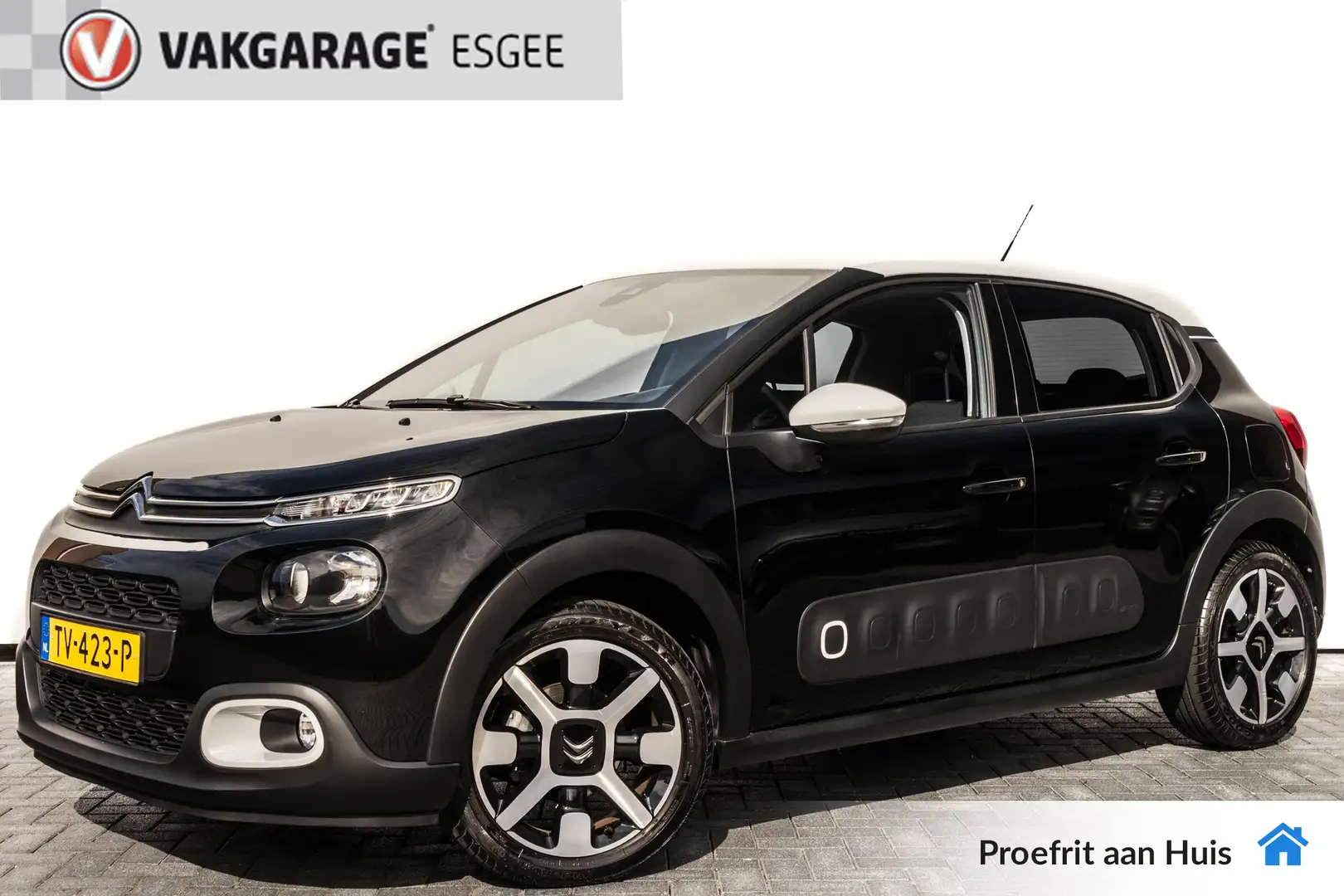 Citroen C3 1.2 111 PK PureTech S&S Shine AUTOMAAT RIJKLAAR. | Schwarz - 1