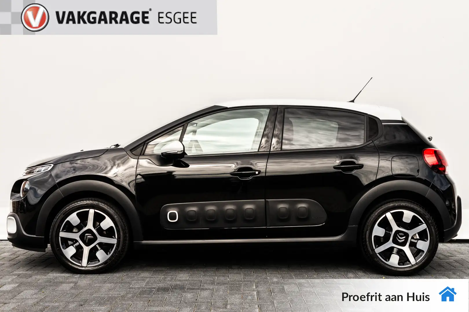 Citroen C3 1.2 111 PK PureTech S&S Shine AUTOMAAT RIJKLAAR. | Schwarz - 2