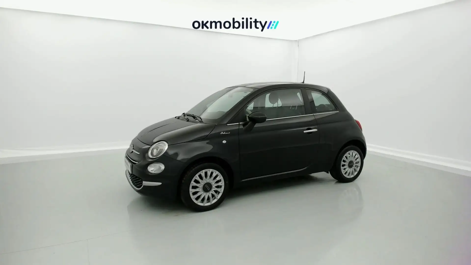 Fiat 500 1.0 Hybrid Monotrim 52kW Zwart - 2