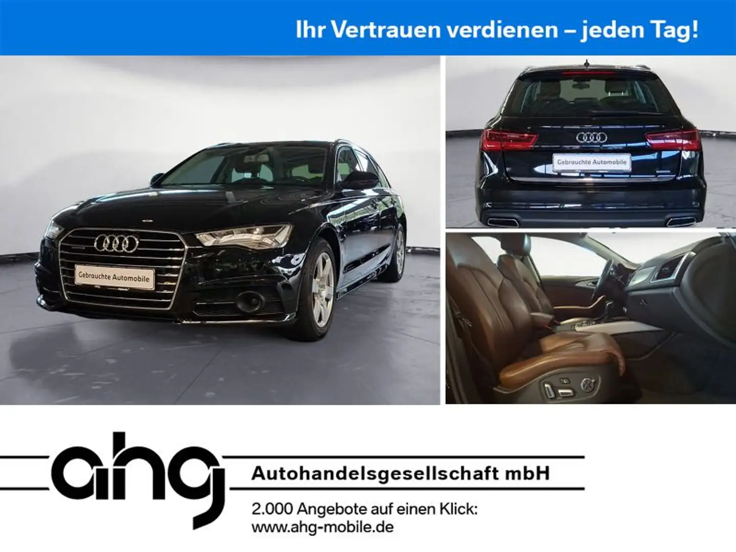 Audi A6 3.0 TDI quattro S tronic Avant Panorama STHZ Negro - 1