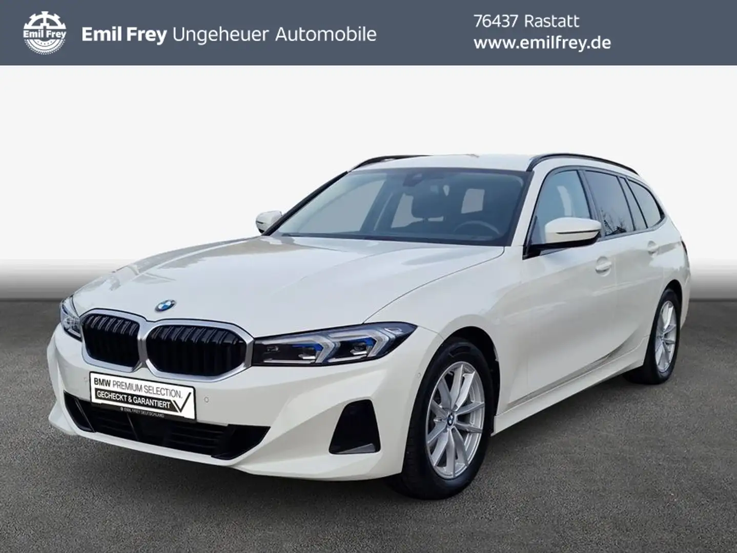 BMW 318 d Touring Aut., SHZ, LED Weiß - 1