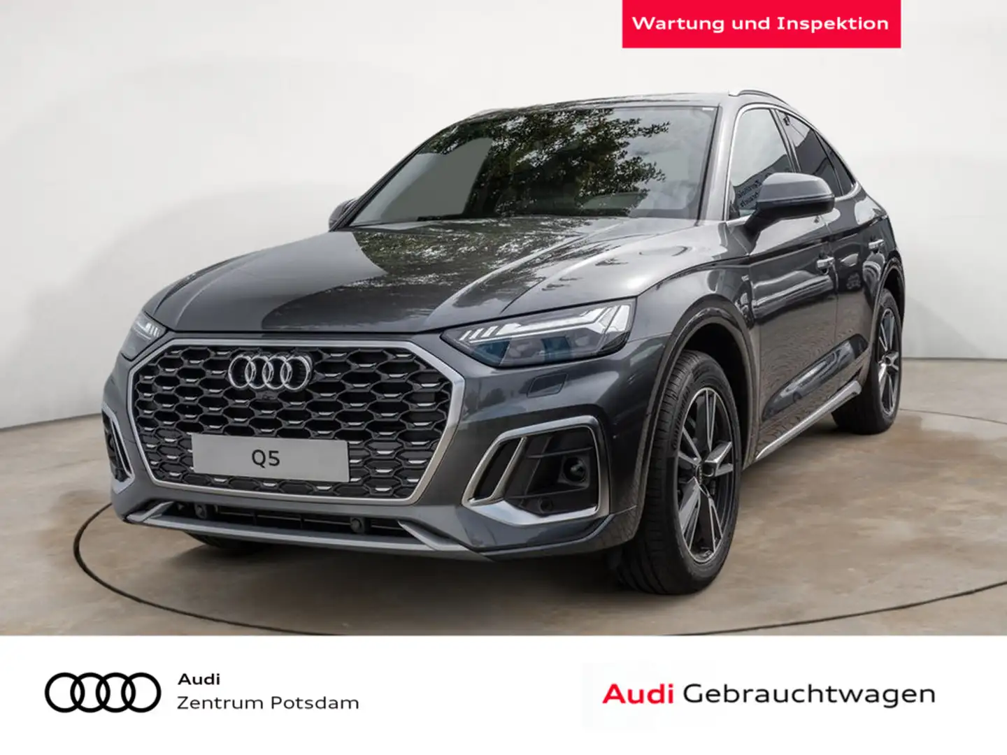 Audi Q5 Sportback S line business 35 TDI KLIMA AHK Grau - 1