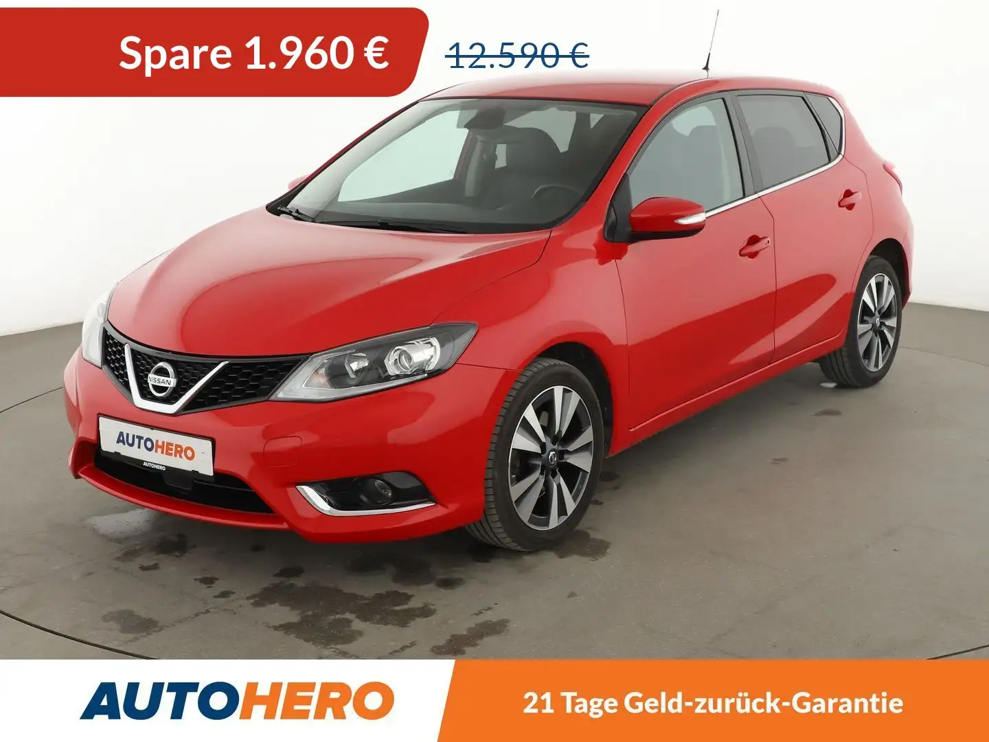 Nissan Pulsar 1.6 Turbo N-Connecta *NAVI*LED*CAM*SHZ*ALU*TEMPO* Rot - 1