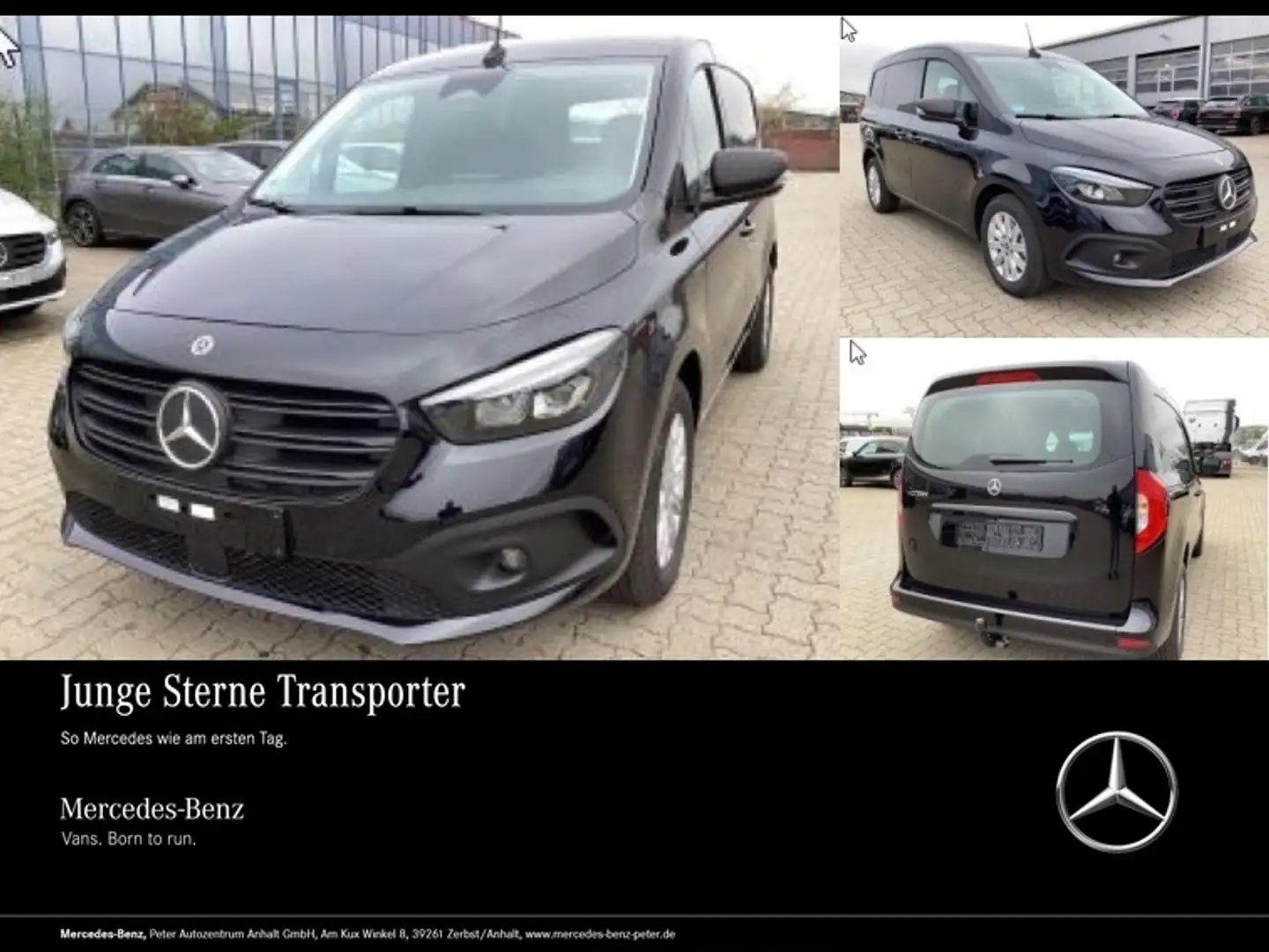 Mercedes-Benz Citan e 112 Kasten PRO MBUX+NAVI+AHK+LED+KAMERA Zwart - 1