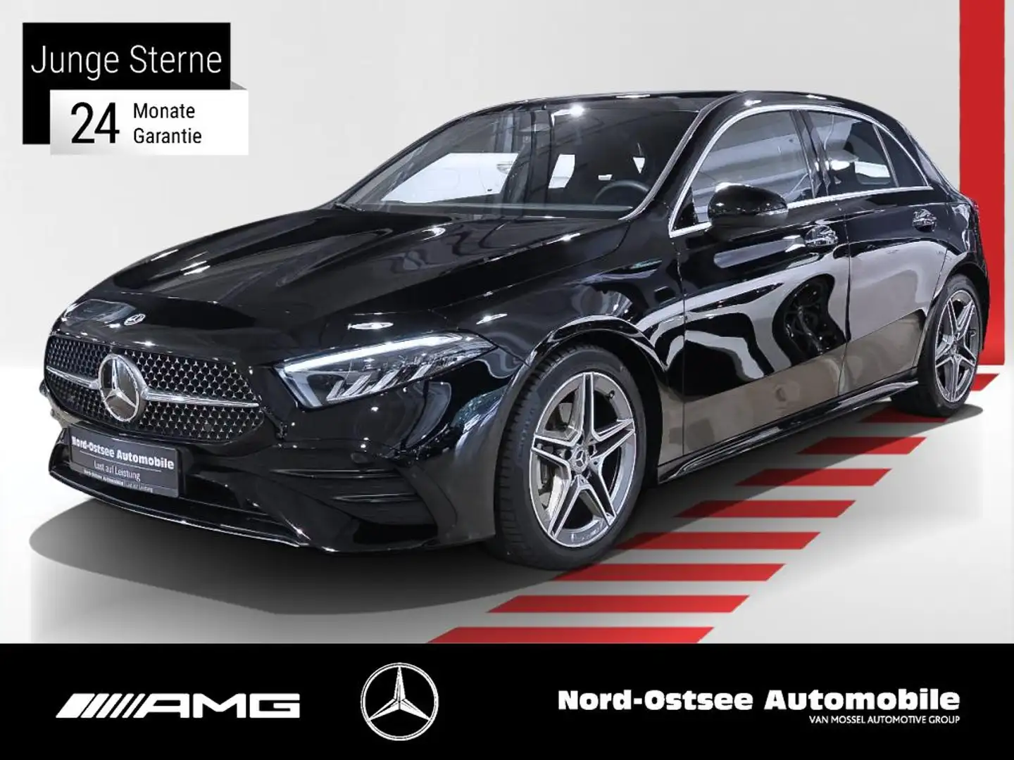 Mercedes-Benz A 200 AMG KAMERA LED DISTR. ADV.+ KEYLESS MBUX Schwarz - 1