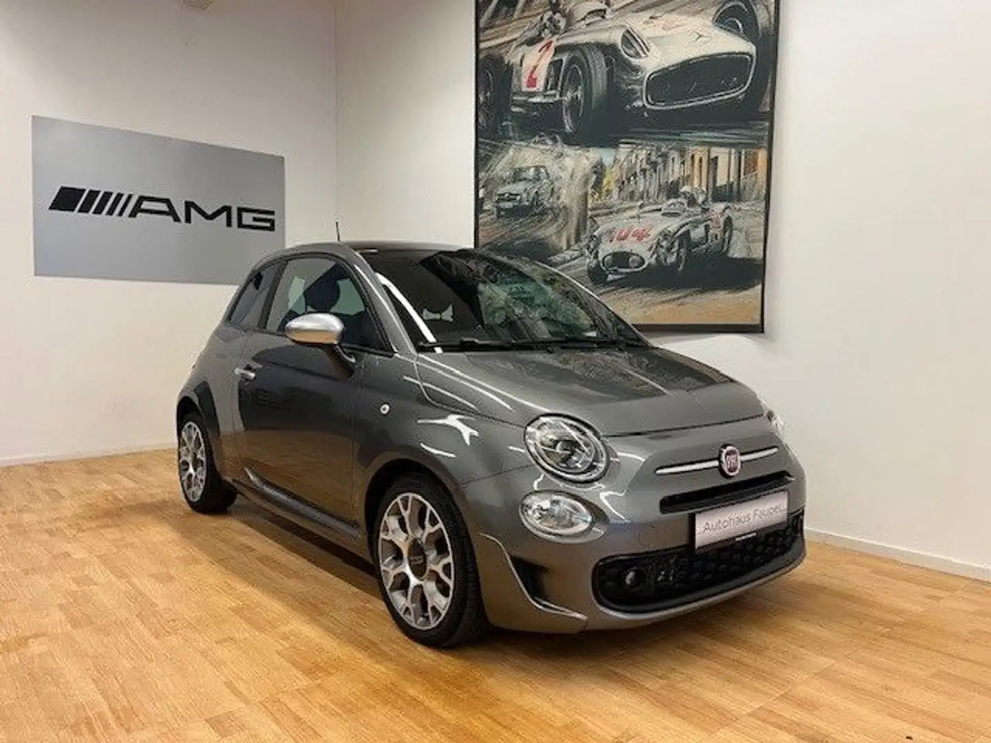 Fiat 500 RockStar Panorama-Schiebedach 1. Hand Grau - 1