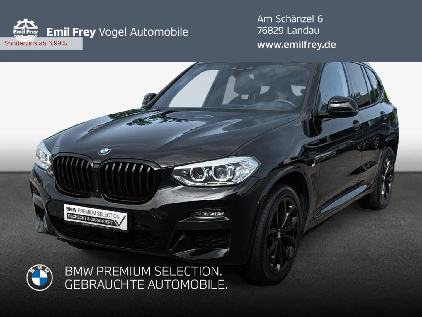 BMW X3 X3 xDrive30d Aut. M Sport *HuD*Panorama* Noir - 1