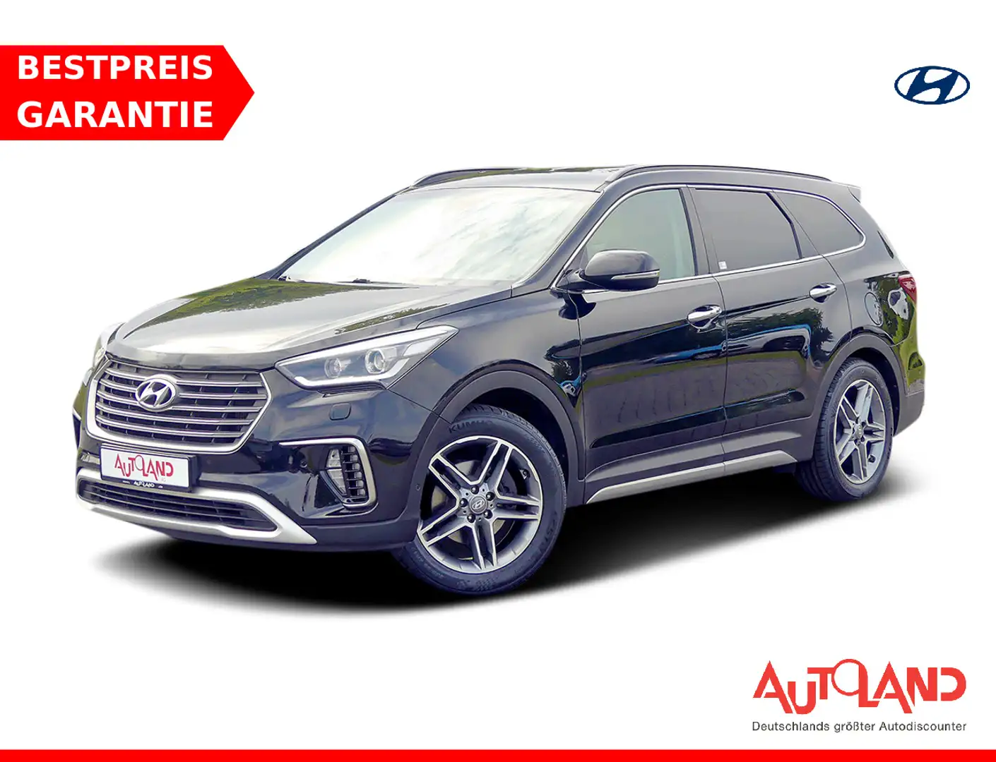 Hyundai Grand Santa Fe 2.2 T-GDI Premium 4WD Navi AHK Noir - 1