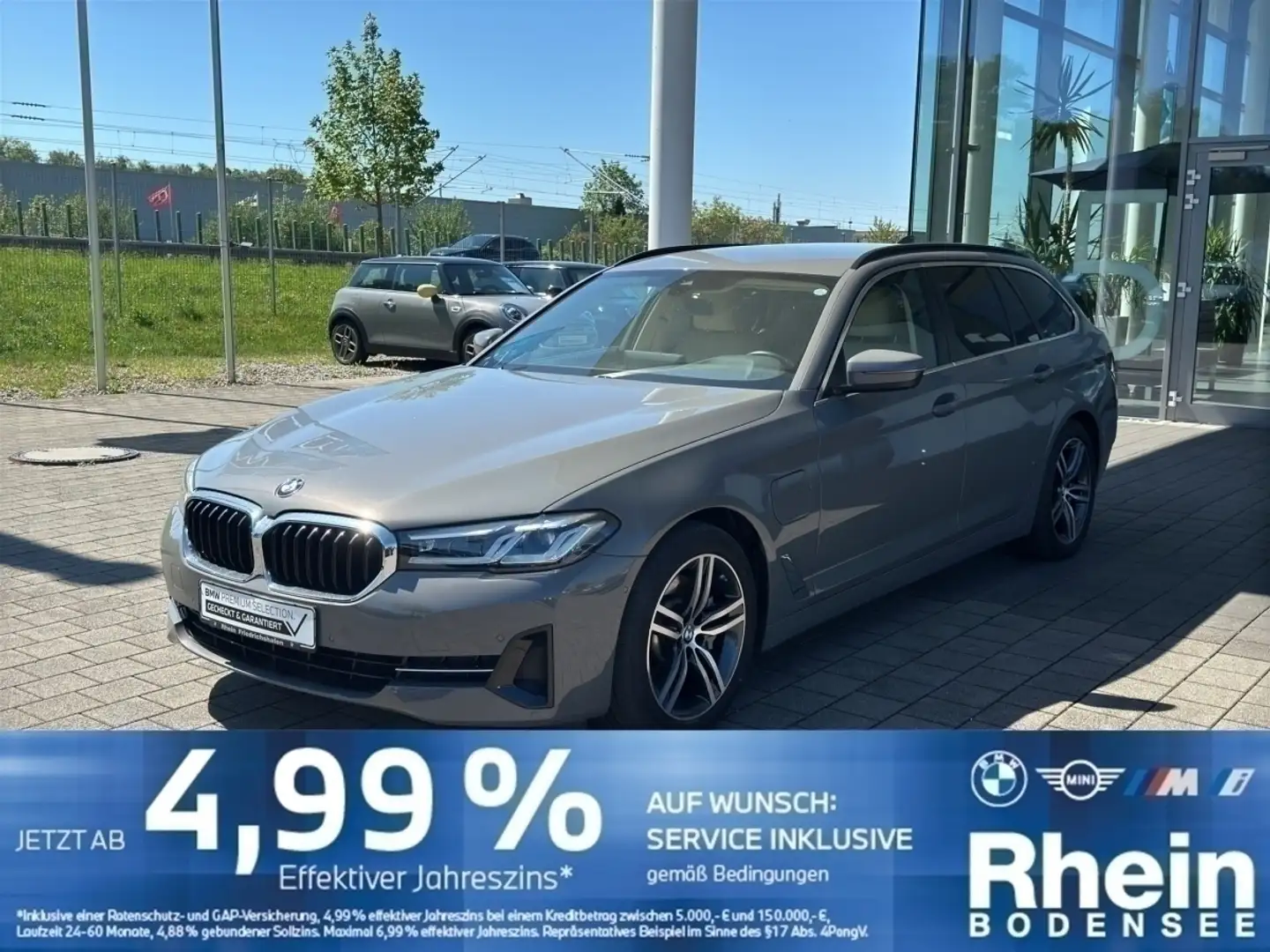 BMW 530 e Touring Hifi AHK Komfortzugang Ad. LED SH Grigio - 1