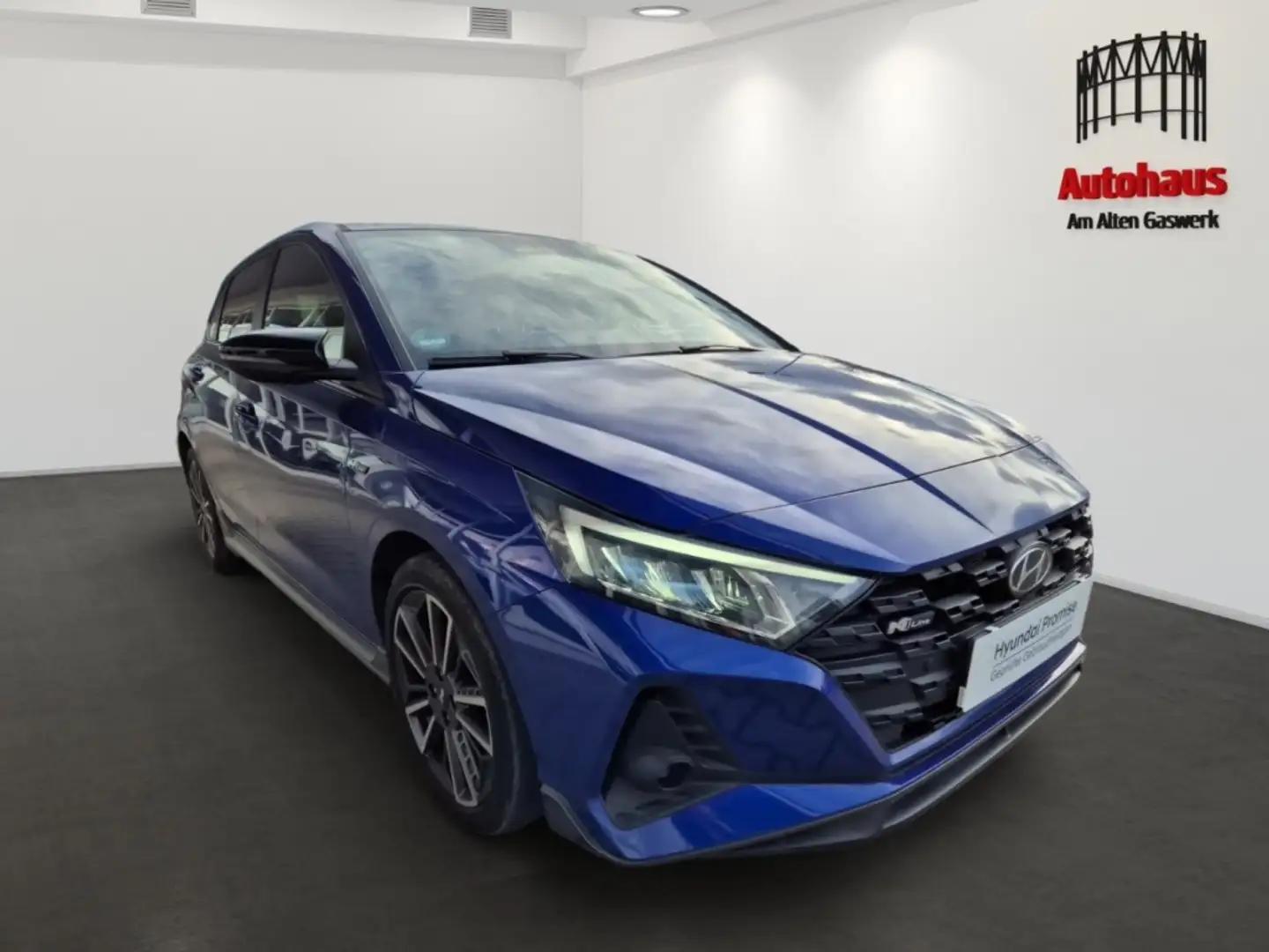 Hyundai i20 N Line 48V-Mild-Hyb.AUTOM+NAVI+ASSISTENZ+SCC Blauw - 2