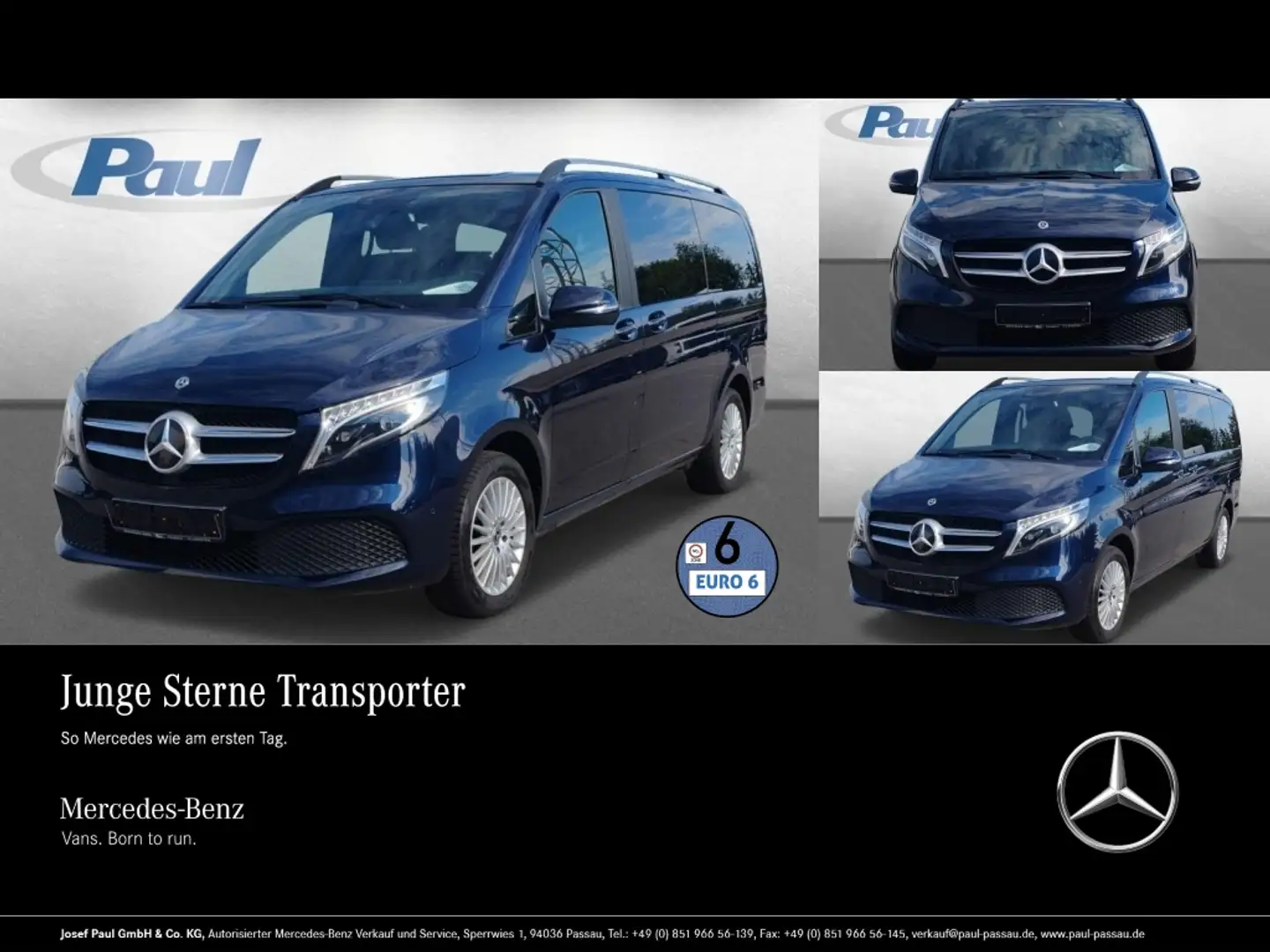 Mercedes-Benz V 250 CDI Edition LED+AHK2,5+Kamera+2xKlima+Navi Blau - 1