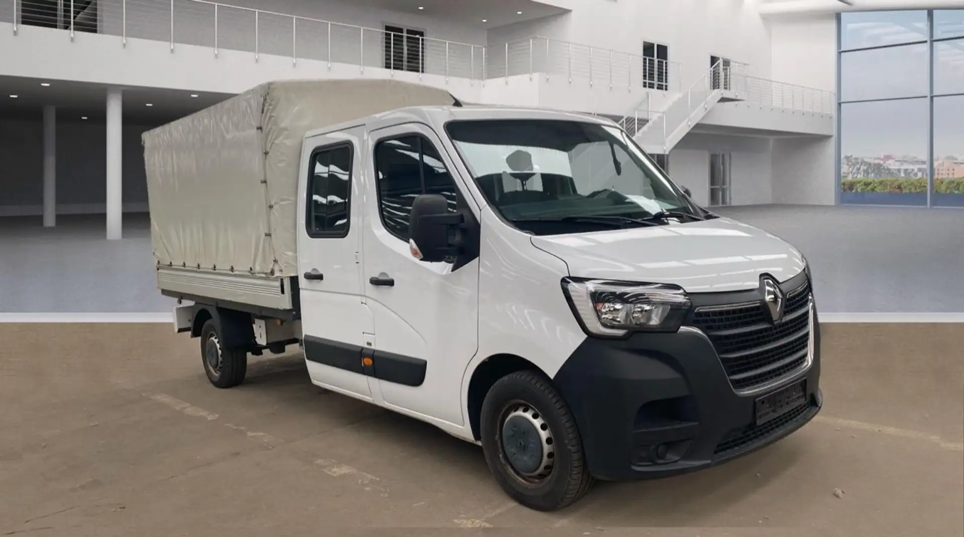 Renault Master III DoKa Pritsche L3H1 KLIMA 1HAND 7-SITZ Weiß - 2