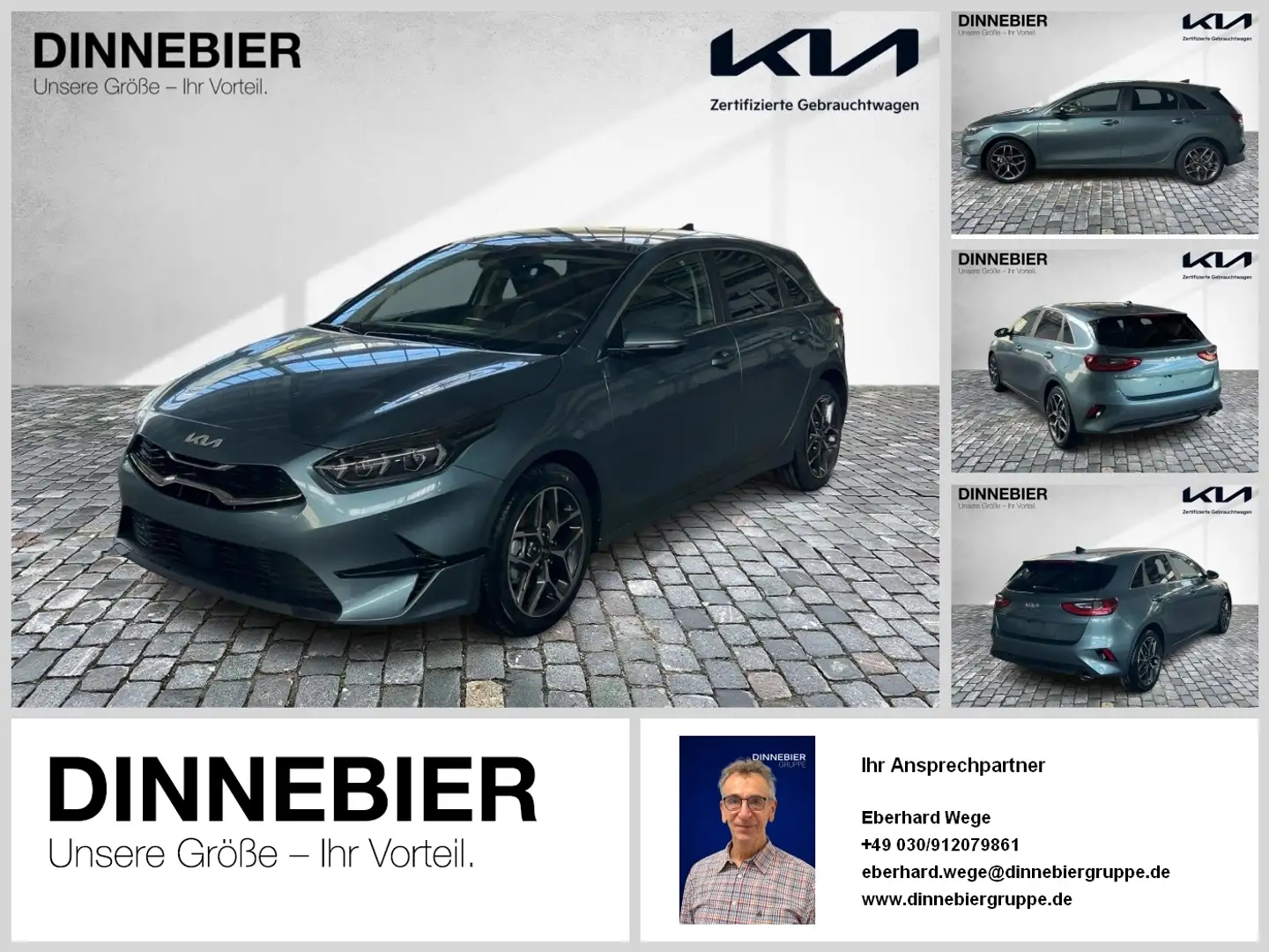 Kia Ceed / cee'd CEED Platinum 1.5T Glasdach+LED+Kamera+Navi Gris - 1