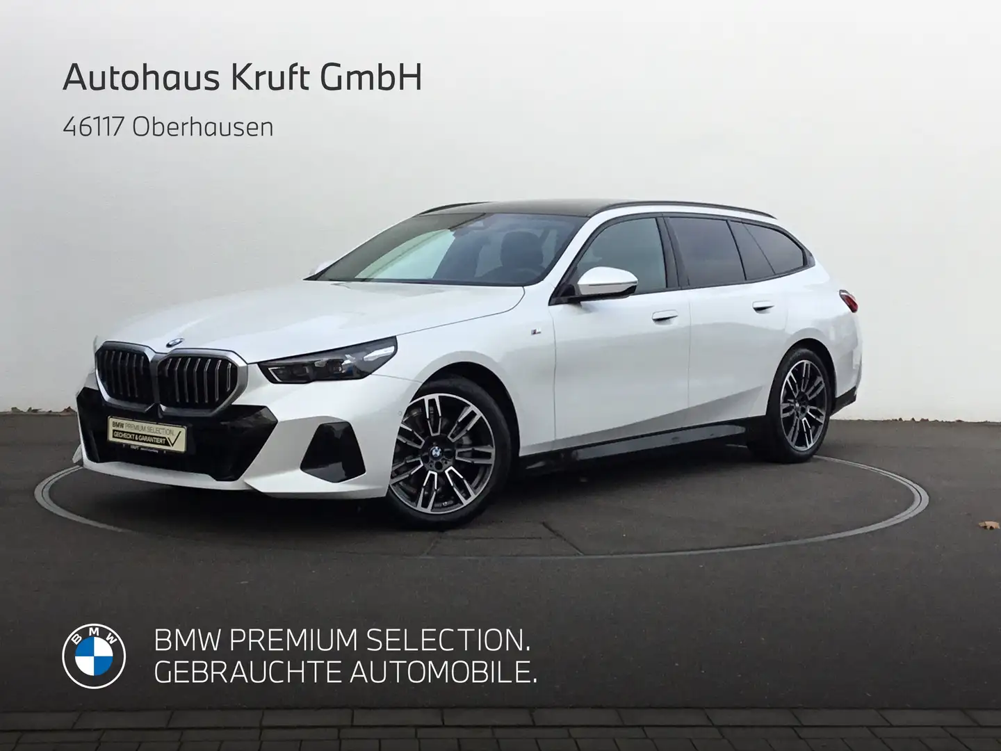 BMW 520 i Touring M SPORT+STANDHZ+PANO+AHK+PAP+DAP+SITZBEL Weiß - 2