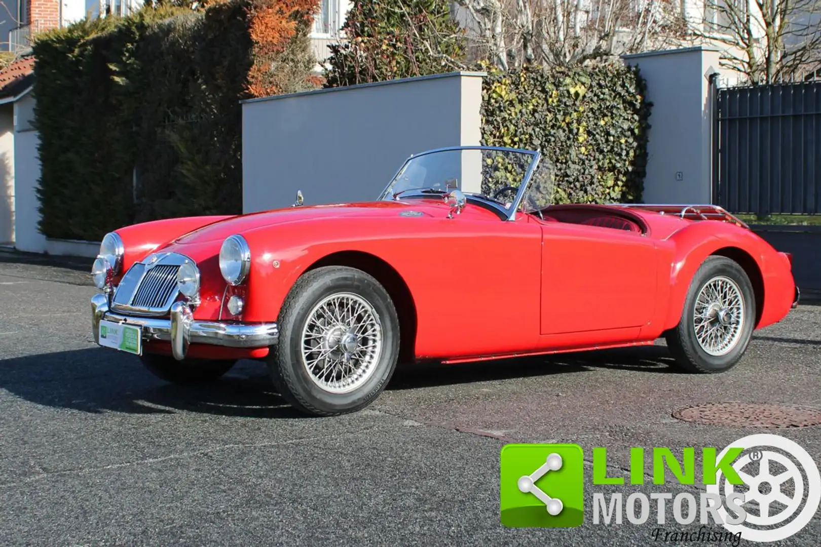 MG MGA 1500 Roadster Mk1 Cabriolet TARGA ORO ASI Rosso - 1