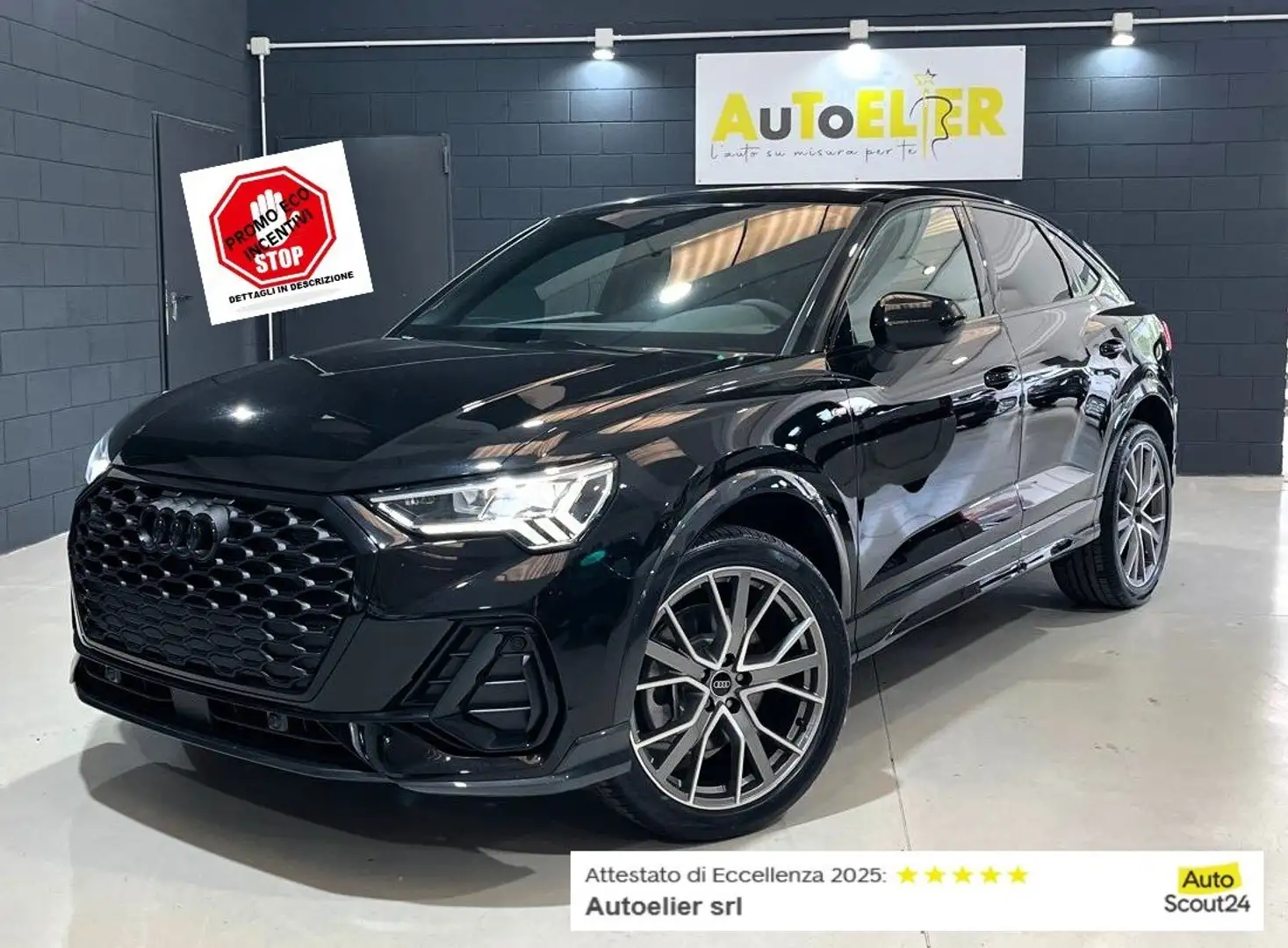 Audi Q3 Sportback 40 tdi Identity Black quattro s-tronic Nero - 1