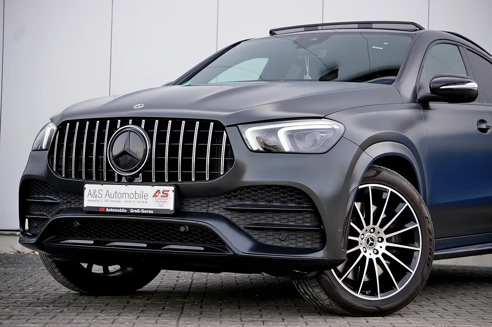 Mercedes-Benz GLE 350 GLE 350d 4M Coupe *UNFALLFREI *AMG *MATT FOLIERT Weiß - 1