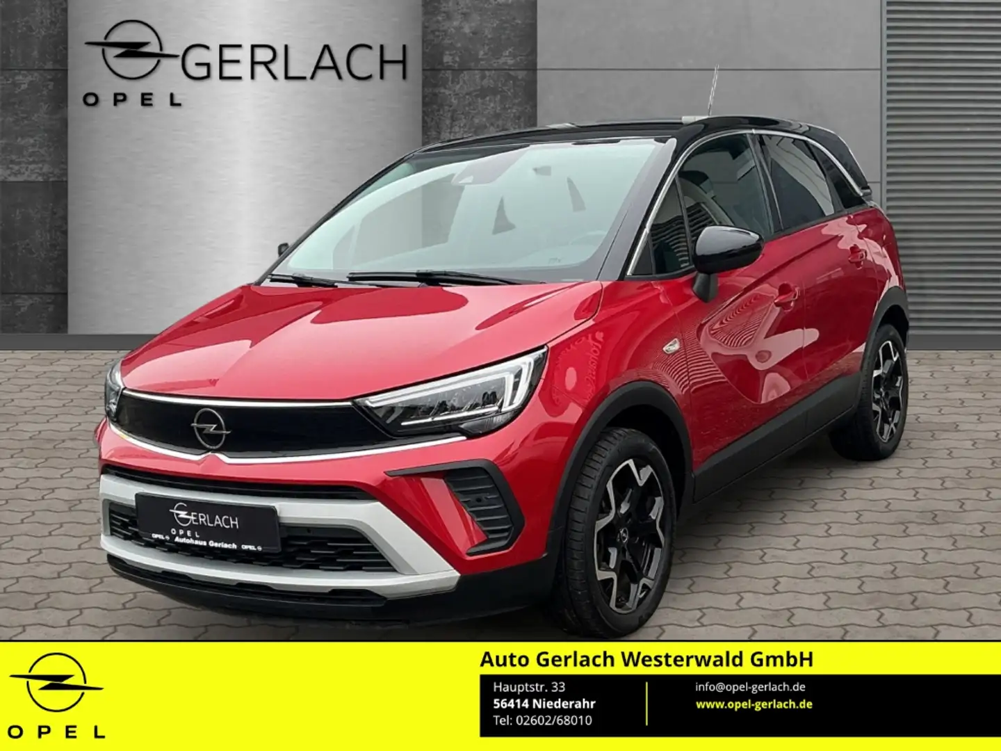 Opel Crossland Elegance 1.2 Turbo EU6d LED Apple CarPlay Android Rouge - 1