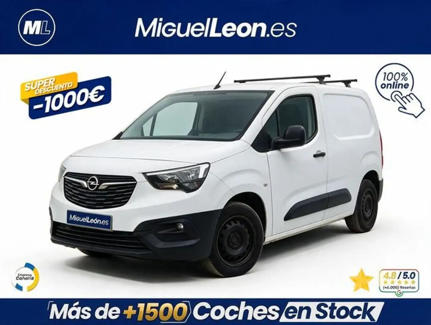Opel Combo 1.5 TD 75kW (100CV) Express L H1 650KG Blanco - 1