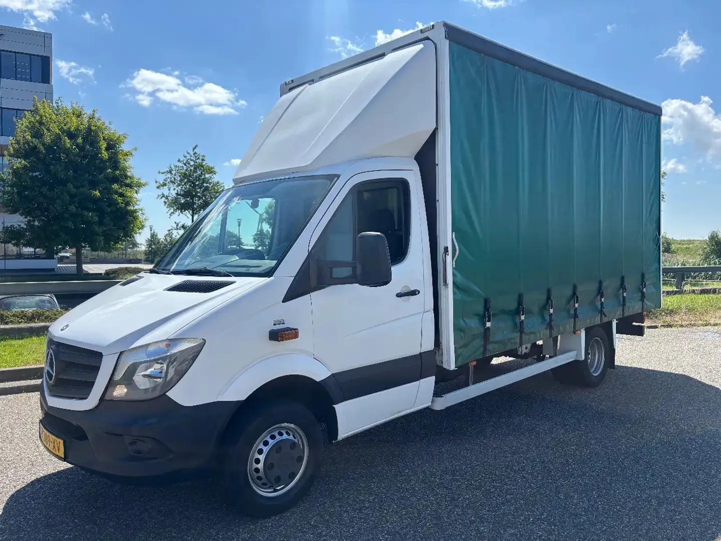 Mercedes-Benz Sprinter 524 BENZINE Automaat Airco ZEILENWAGEN/HUIFZEIL MA Blanc - 2