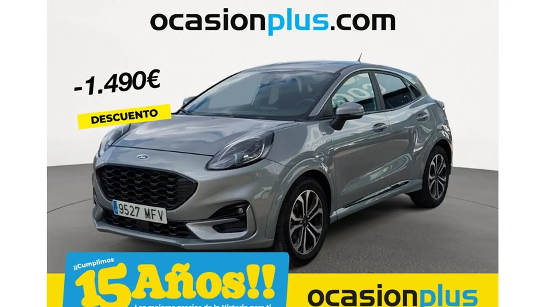 Ford Puma 1.0 EcoBoost MHEV ST-Line 125 Argent - 1