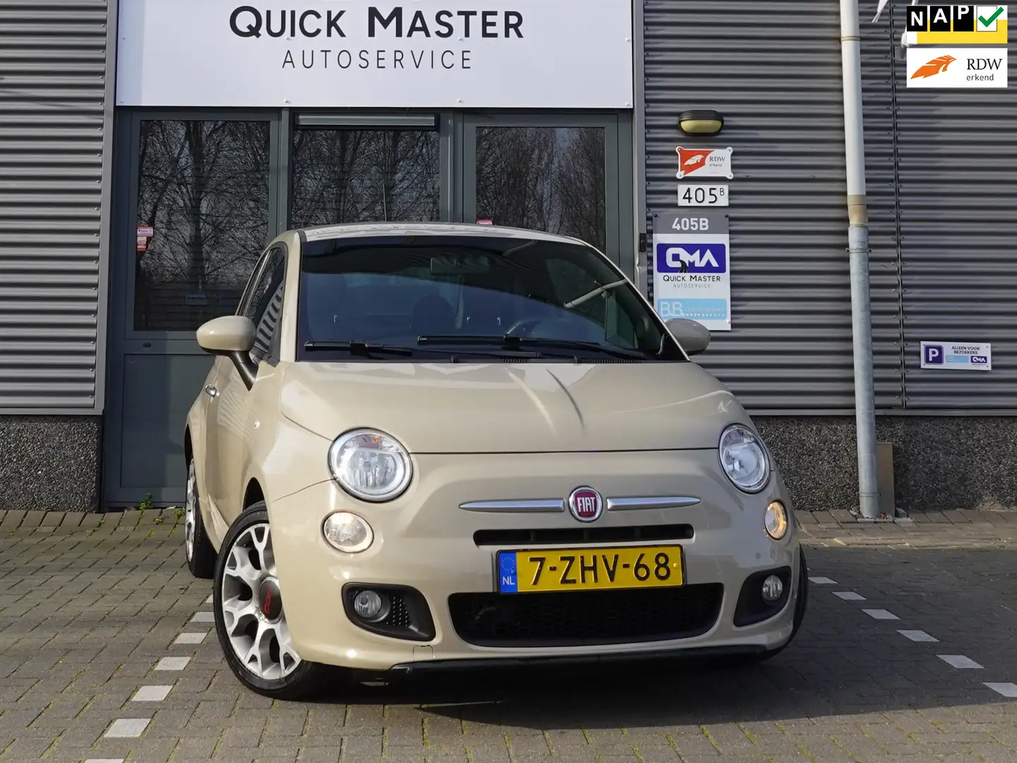 Fiat 500 0.9 TwinAir Turbo 500S - Airco - NAP Bruin - 1
