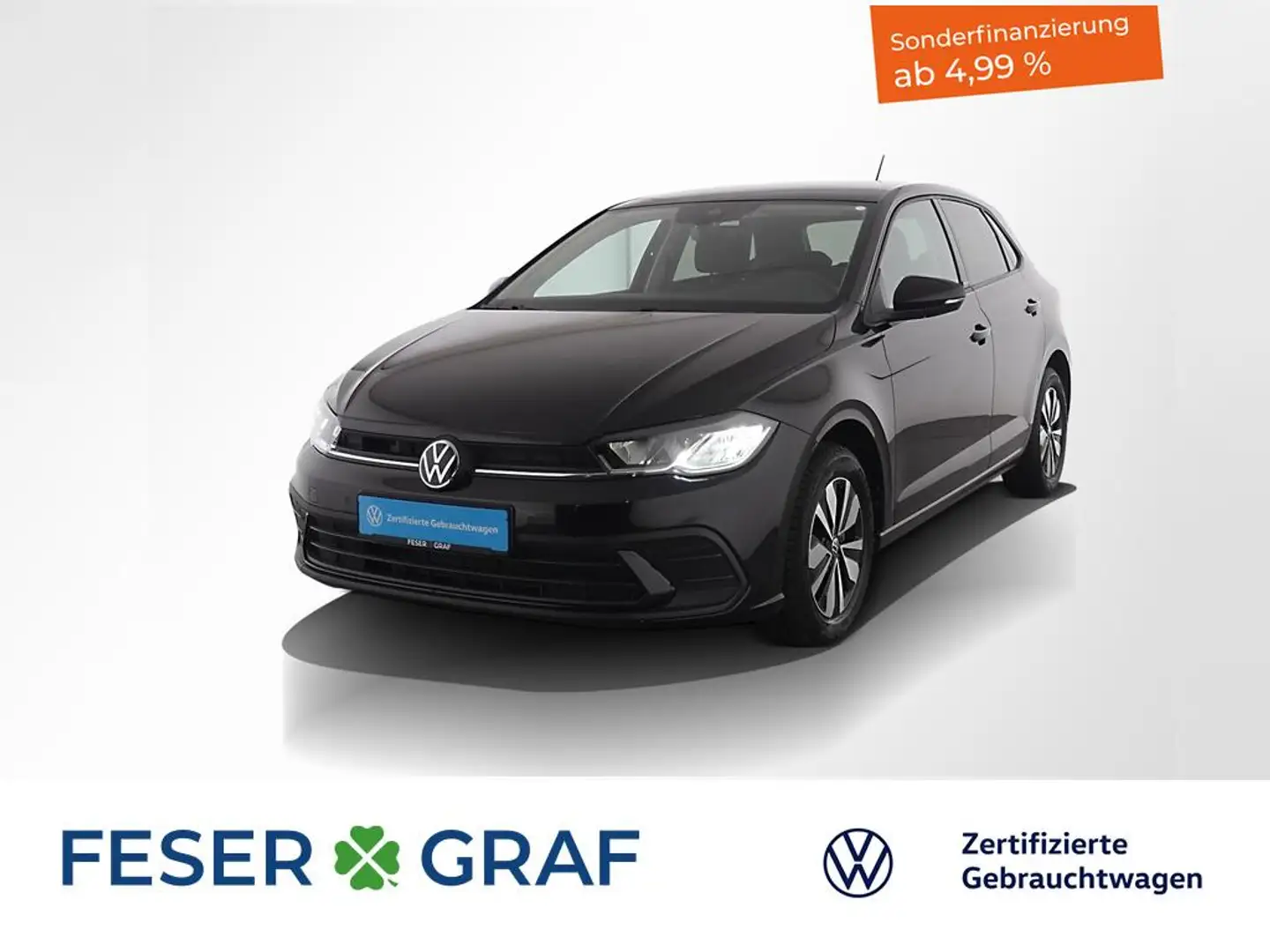 Volkswagen Polo 1.0TSI Move DSG Navi/R-Kamera/DAB/PDC/15" Noir - 1