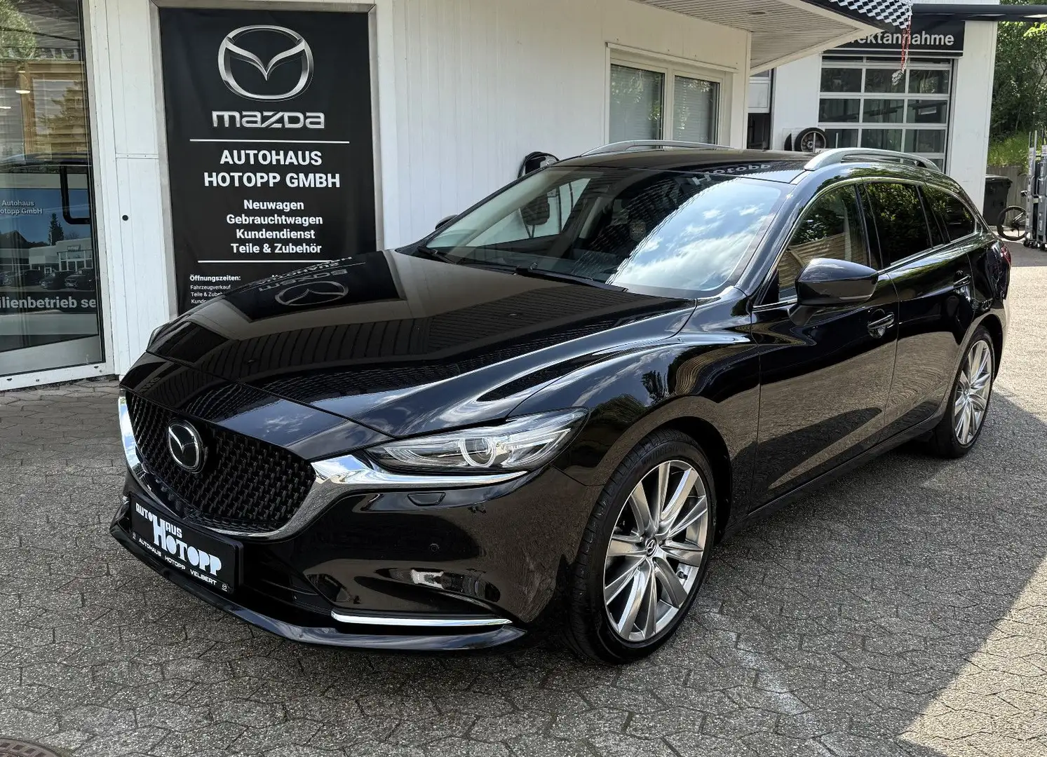 Mazda 6 KOMBI COMFORT-BLACK-PAKET & LEDER & AHK Schwarz - 1