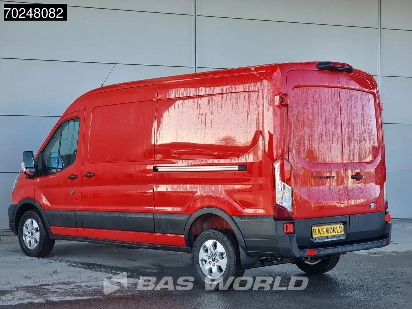 Ford Transit 165pk Automaat Limited Dubbele schuifdeur L3H2 ACC Rood - 2