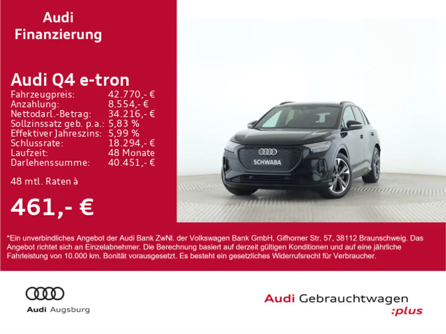 Audi Q4 e-tron 50 quattro 2x S line *Wärmep*ACC*20''* Noir - 1