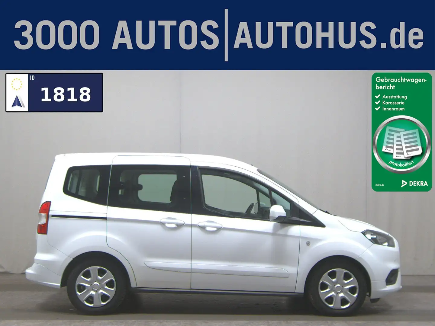 Ford Tourneo Courier 1.5 TDCi Trend 5-Sitze PDC Navi Weiß - 1