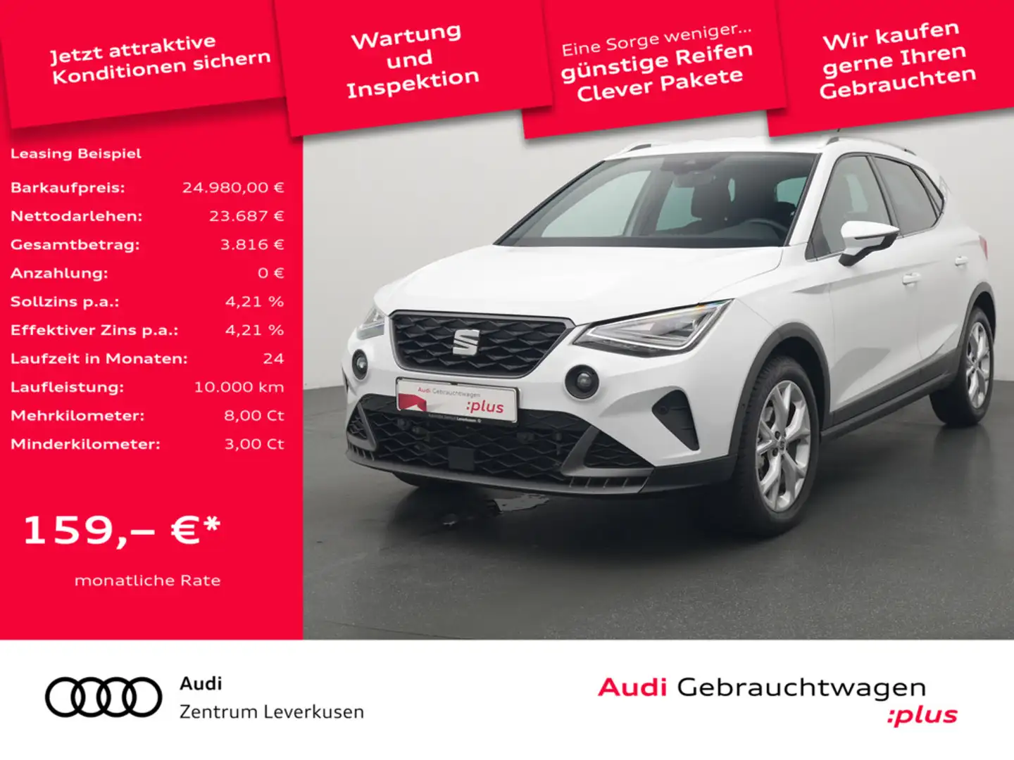 SEAT Arona DSG LED NAVI KAM SHZ PDC VIRT Schwarz - 1