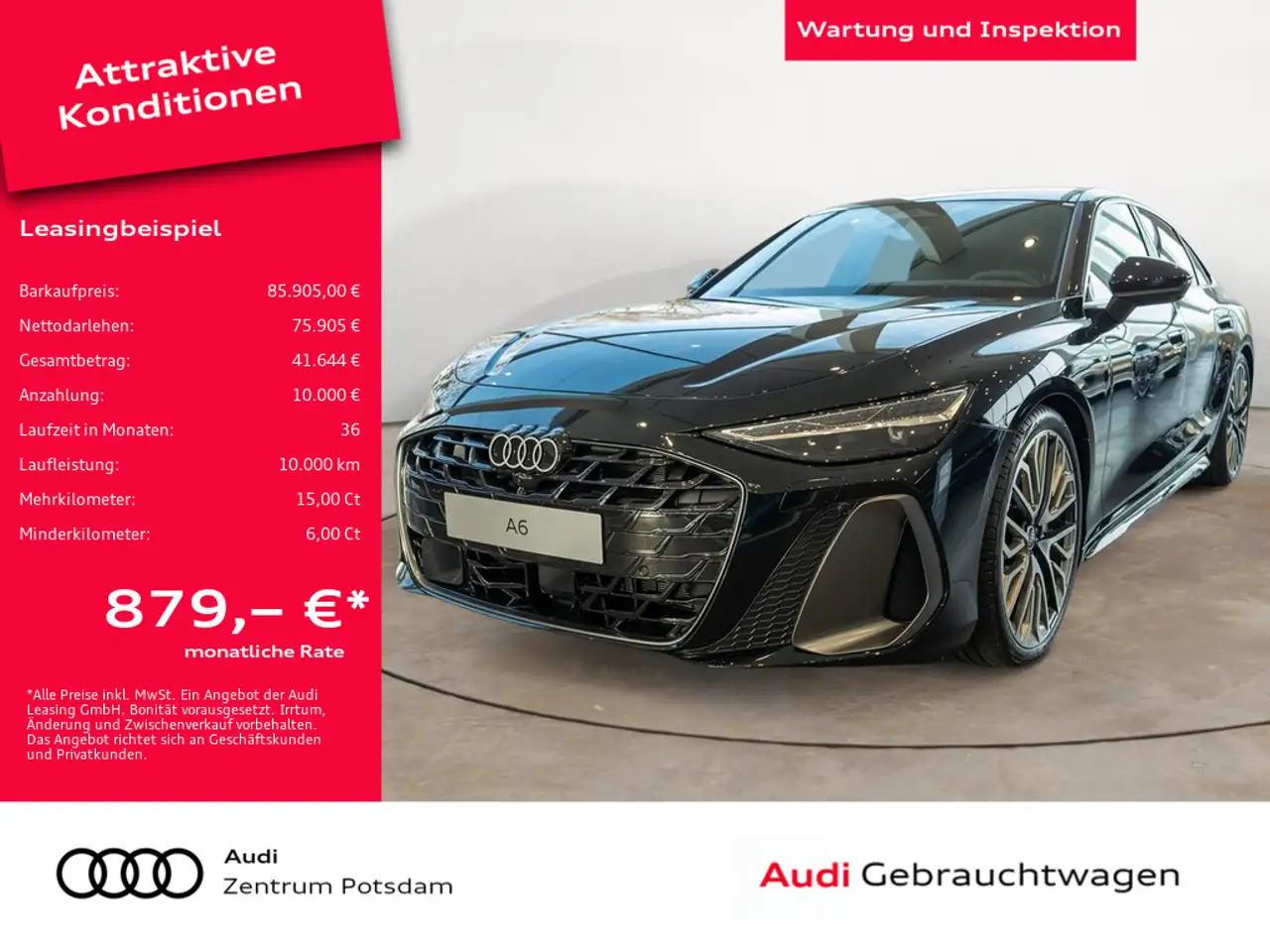 Audi A6 Limousine TDI quattro PANO B&O AHK STANDHZ