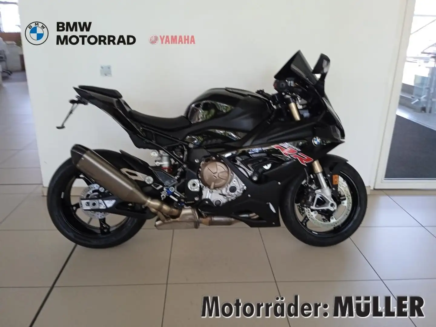 BMW S 1000 RR AC Schnitzer Lenker+Heck, M-Rastenanlage Black - 1