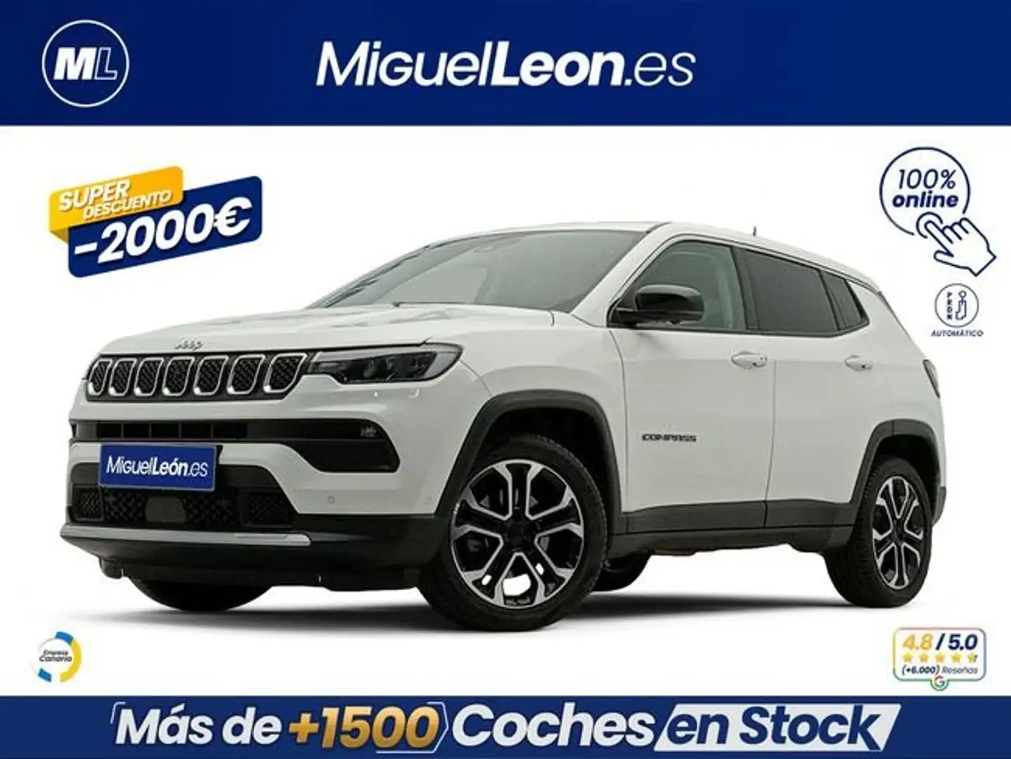 Jeep Compass eHybrid 1.5 MHEV 96kW Altitude Dct Blanco - 1