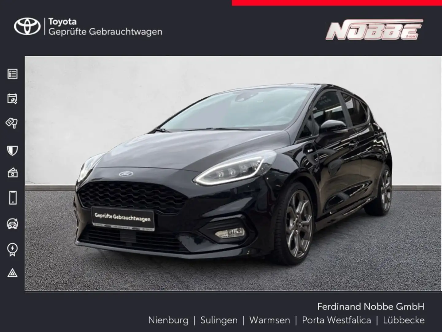 Ford Fiesta 1.0 EcoBoost Hybrid S&S ST-LINE Nero - 1
